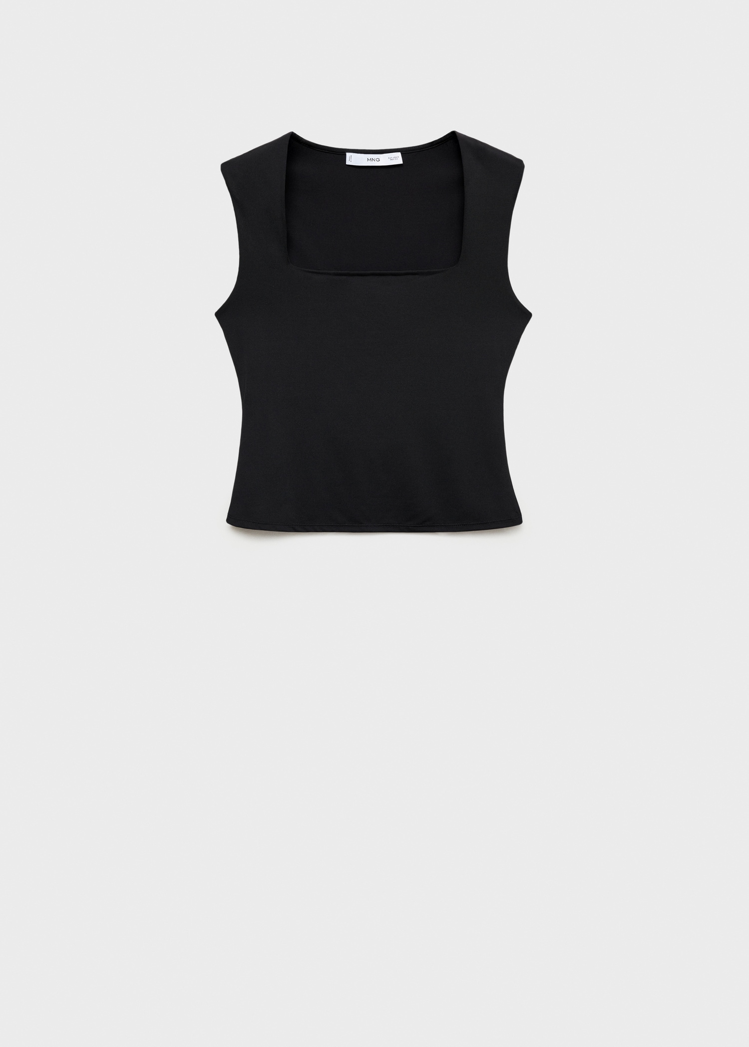 Fitted top with wide straps - Article without model