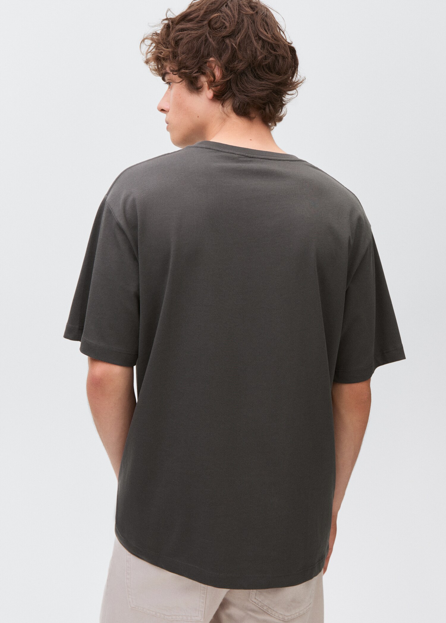 Essential cotton-blend T-shirt - Reverse of the article