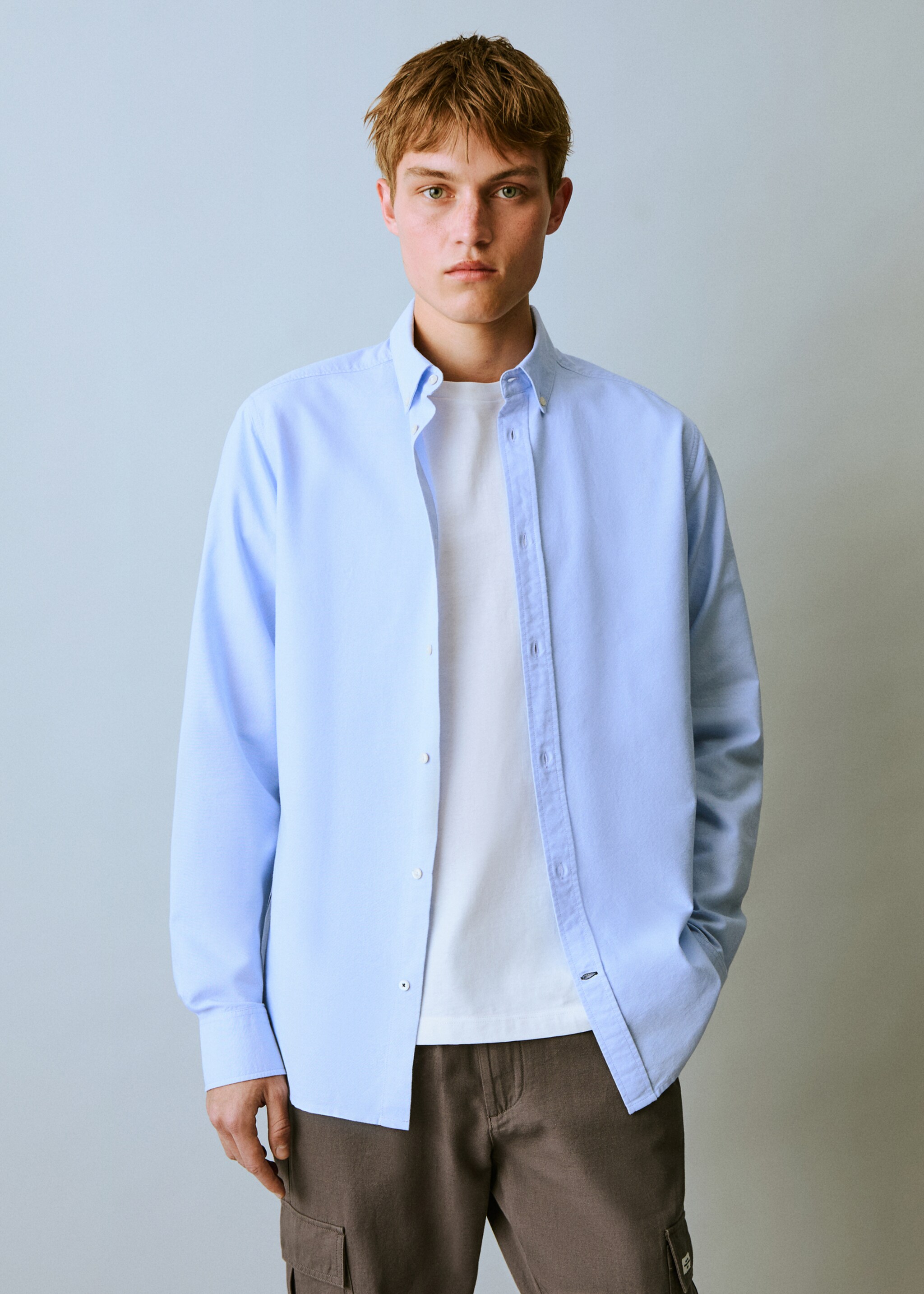 Chemise oxford en coton - Plan moyen
