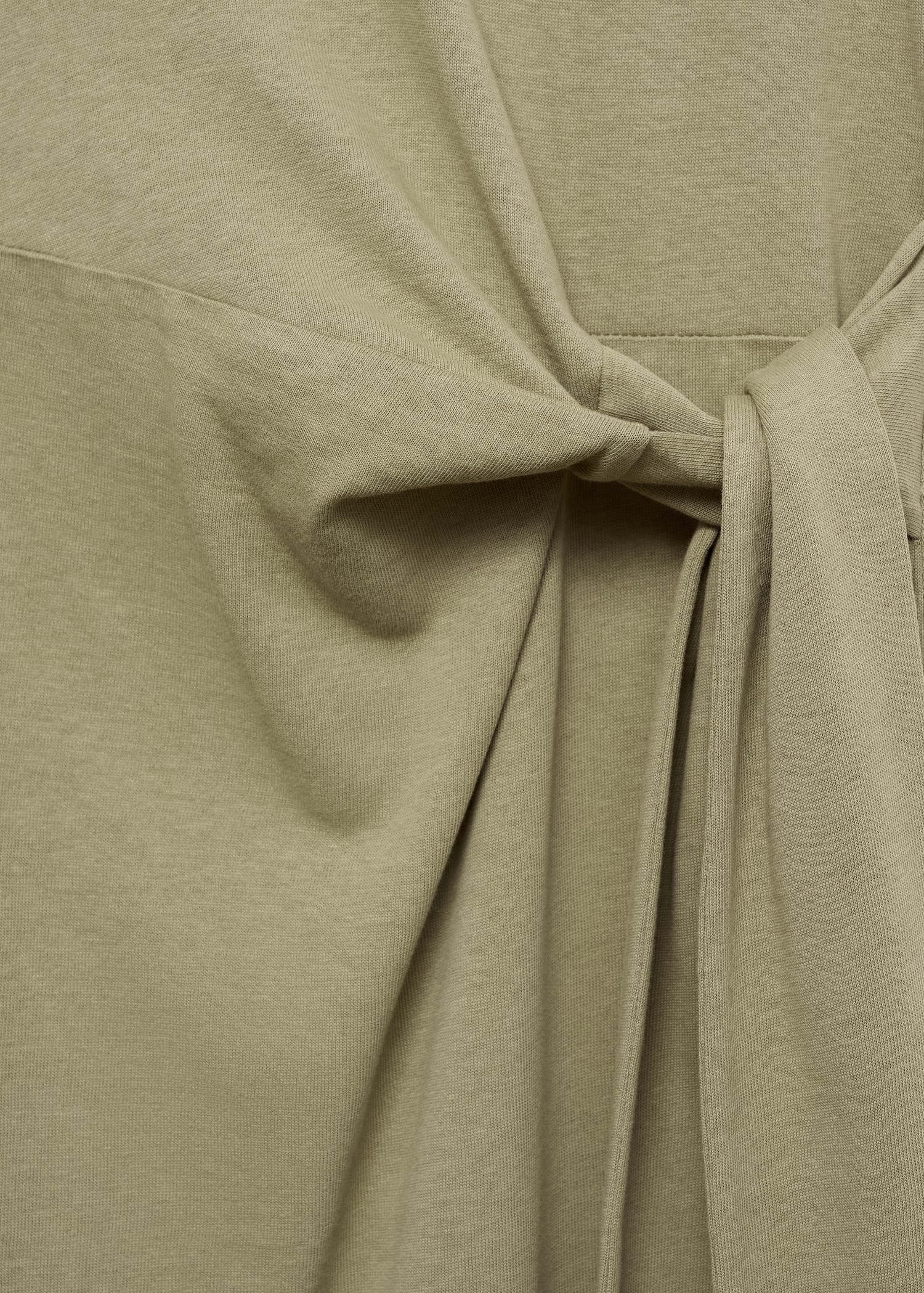 Cotton midi-dress with knot detail - Details of the article 8