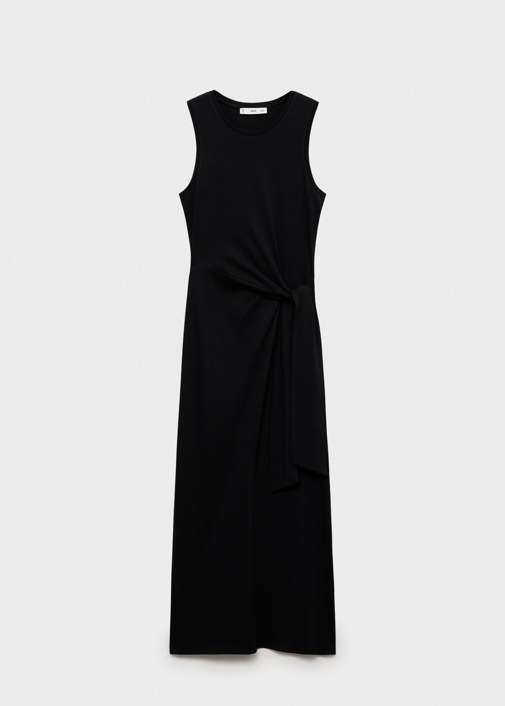 Cotton midi-dress with knot detail - image 5