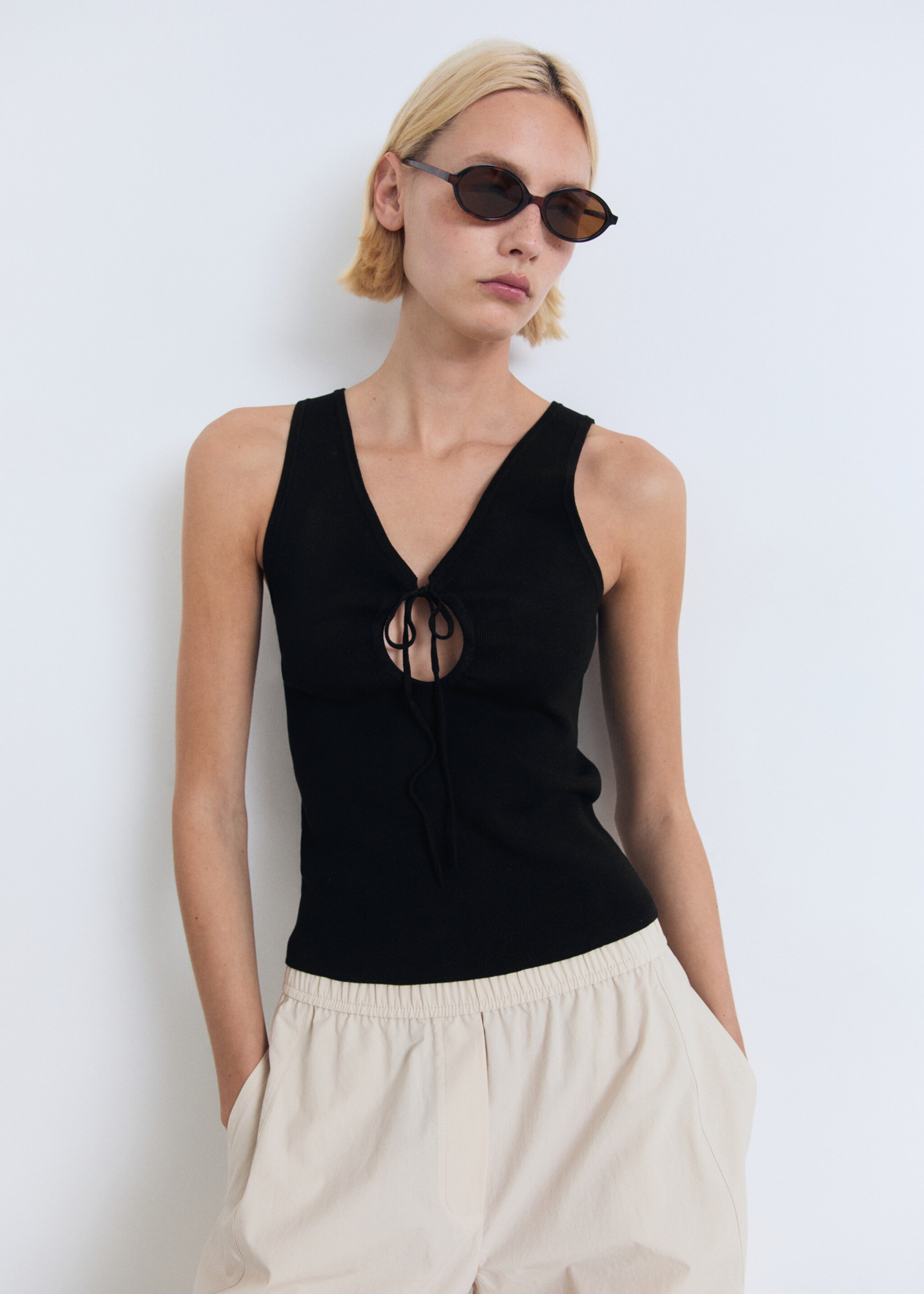 Bow knit top - Details of the article 6