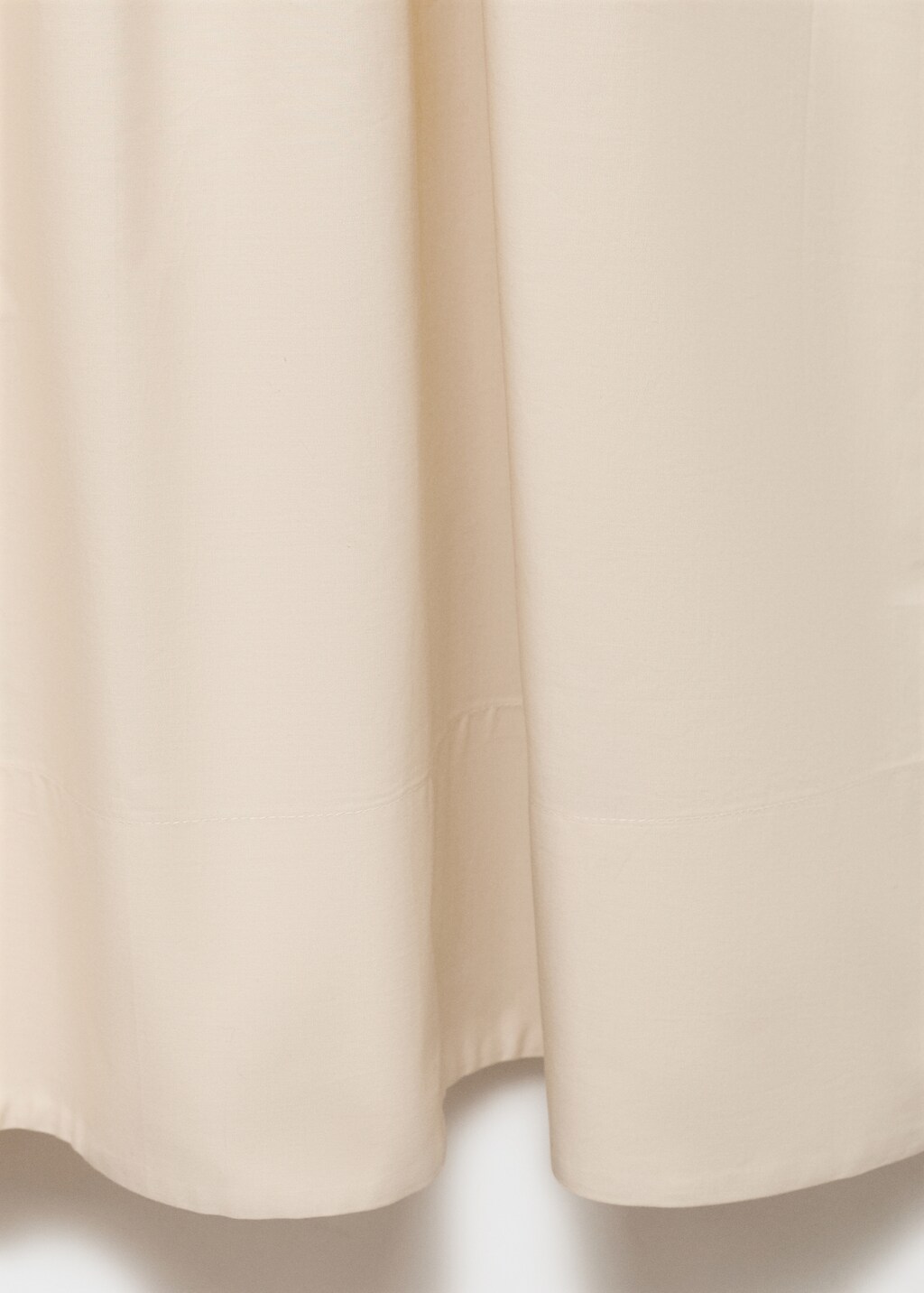 Flared dress combined fabric