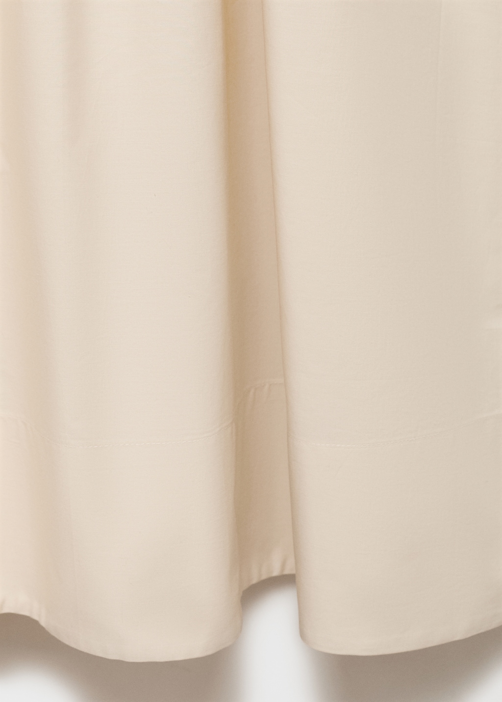 Flared dress combined fabric