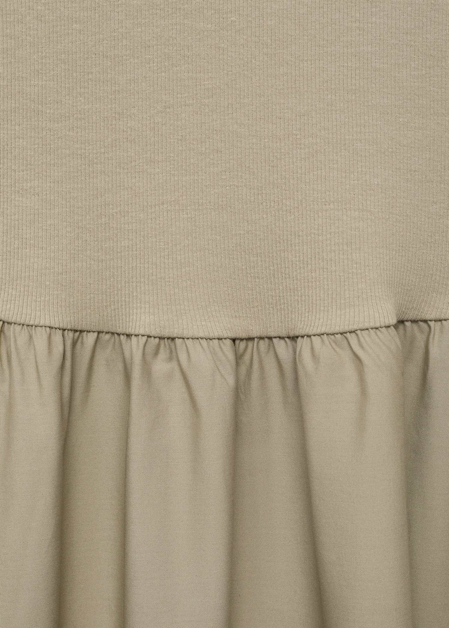Vestido evasé tejido combinado - Detalle del artículo 0