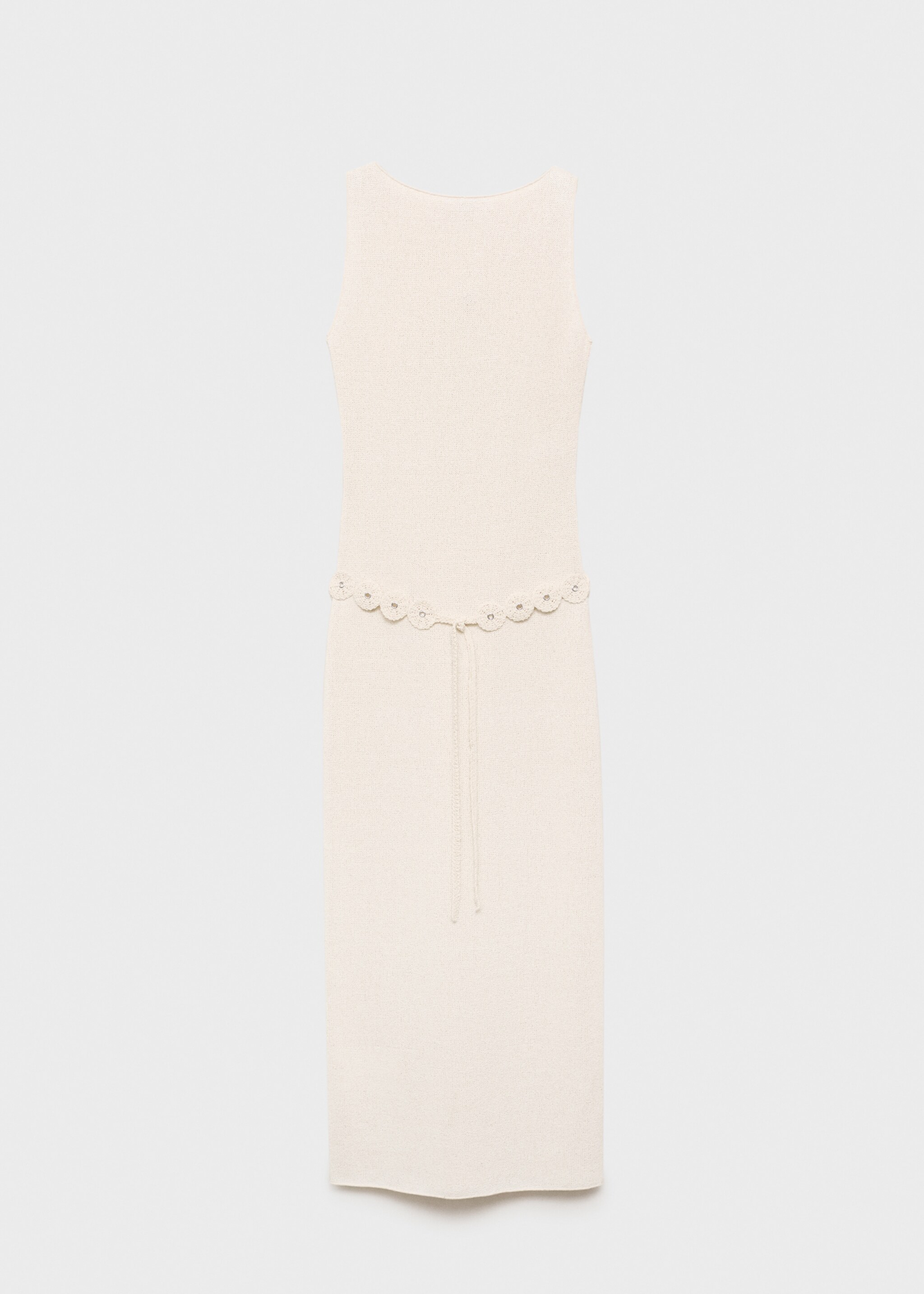 Belt knit dress - Article without model