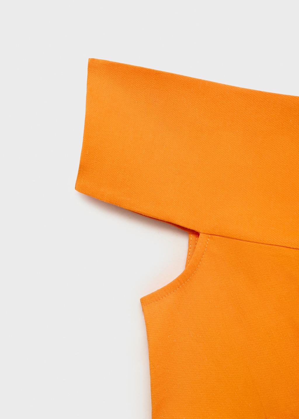 Mango Asymmetrical strapless top