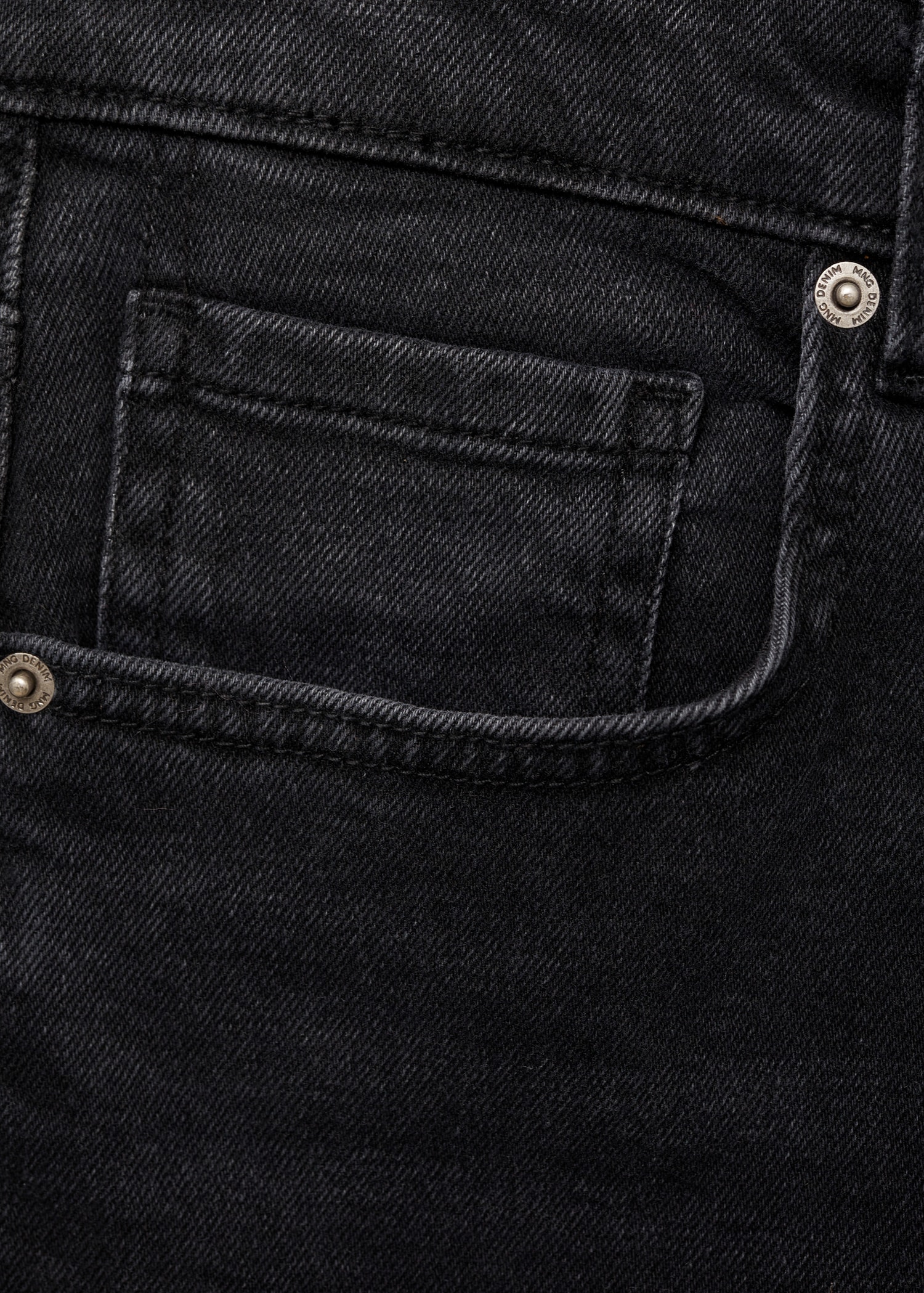 Slim-fit denim bermuda shorts - Details of the article 8
