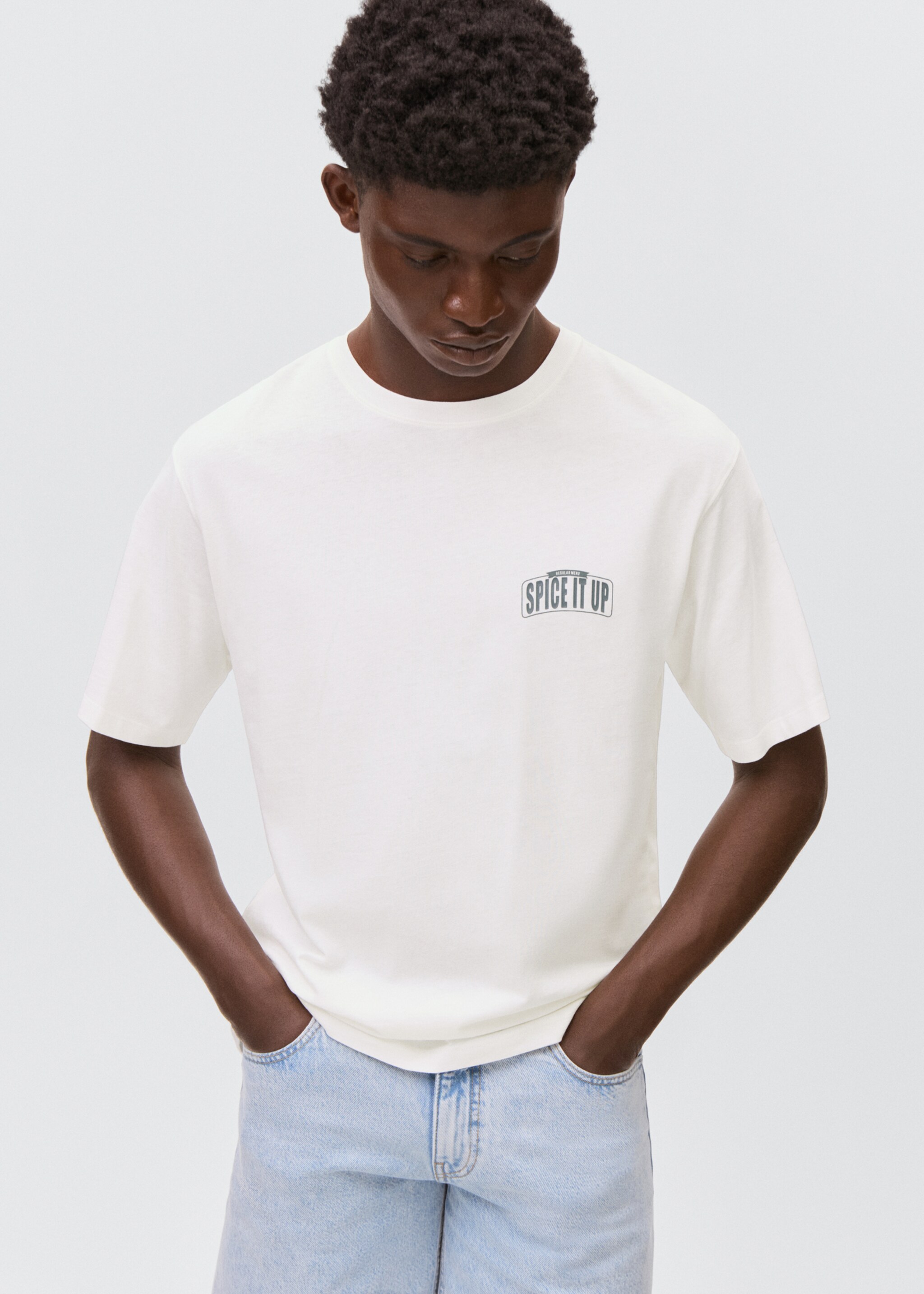 T-shirt imprimé manches courtes - Plan moyen