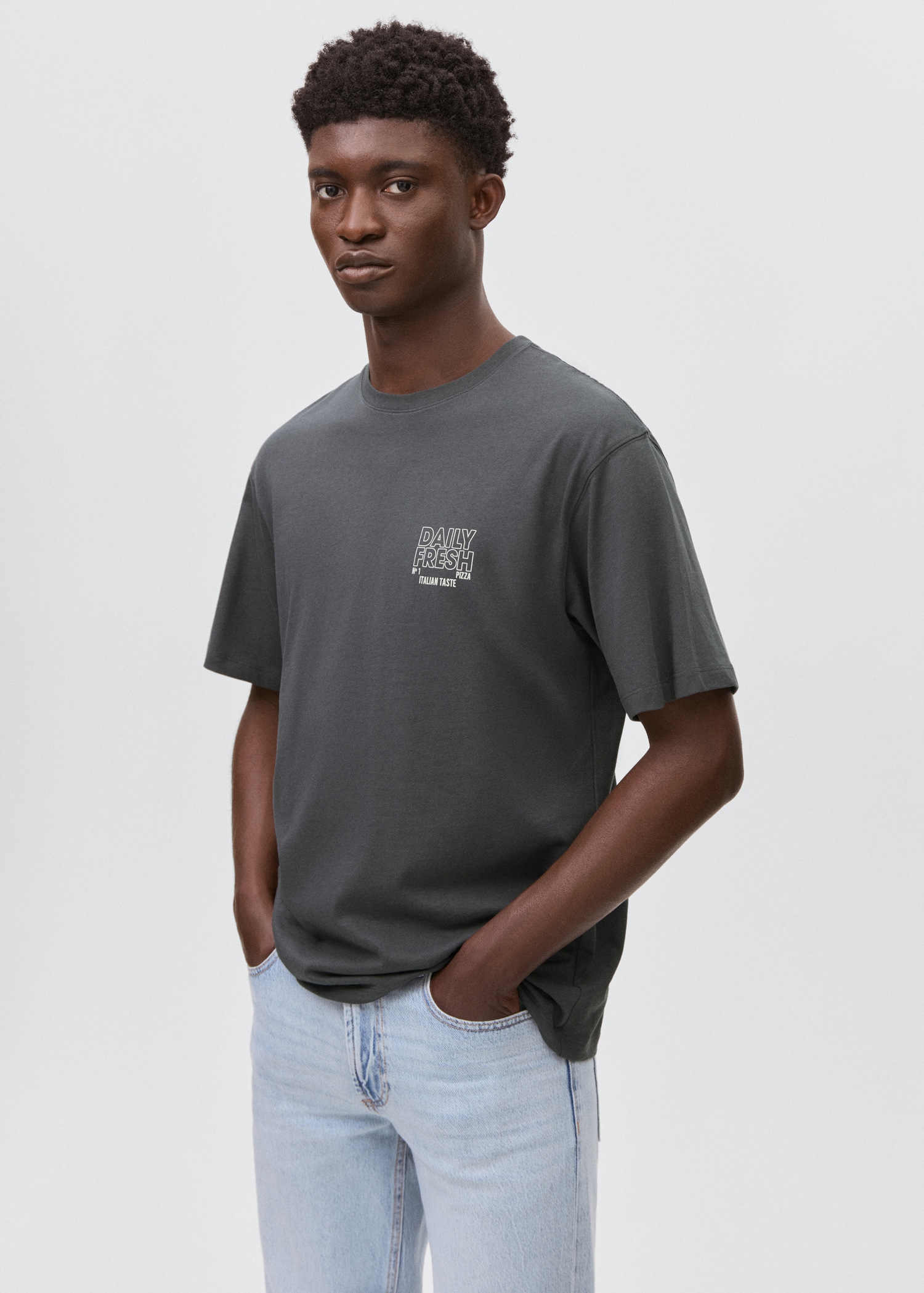 T-shirt imprimé manches courtes - Plan moyen
