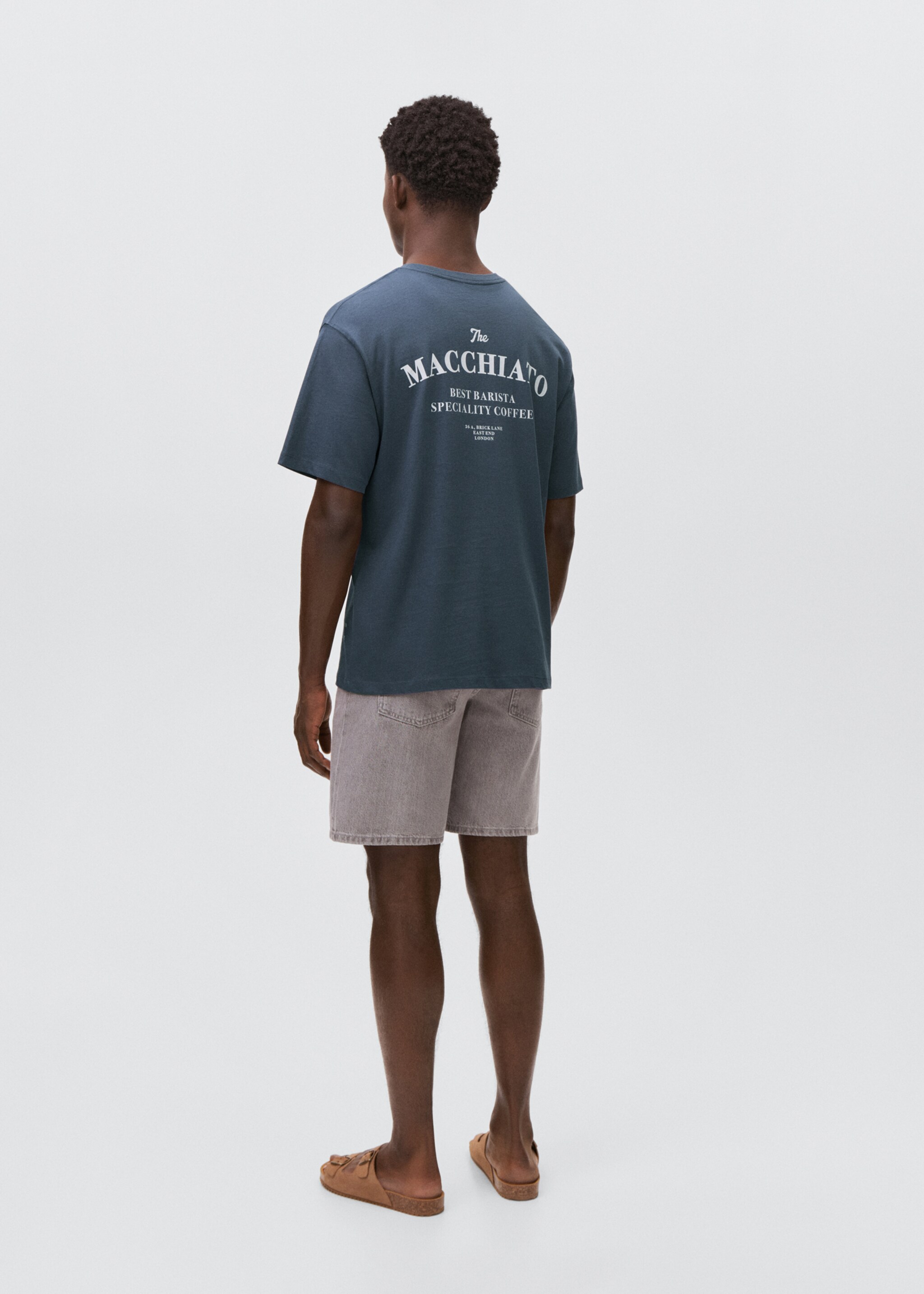 Short-sleeved printed t-shirt - Reverse of the article