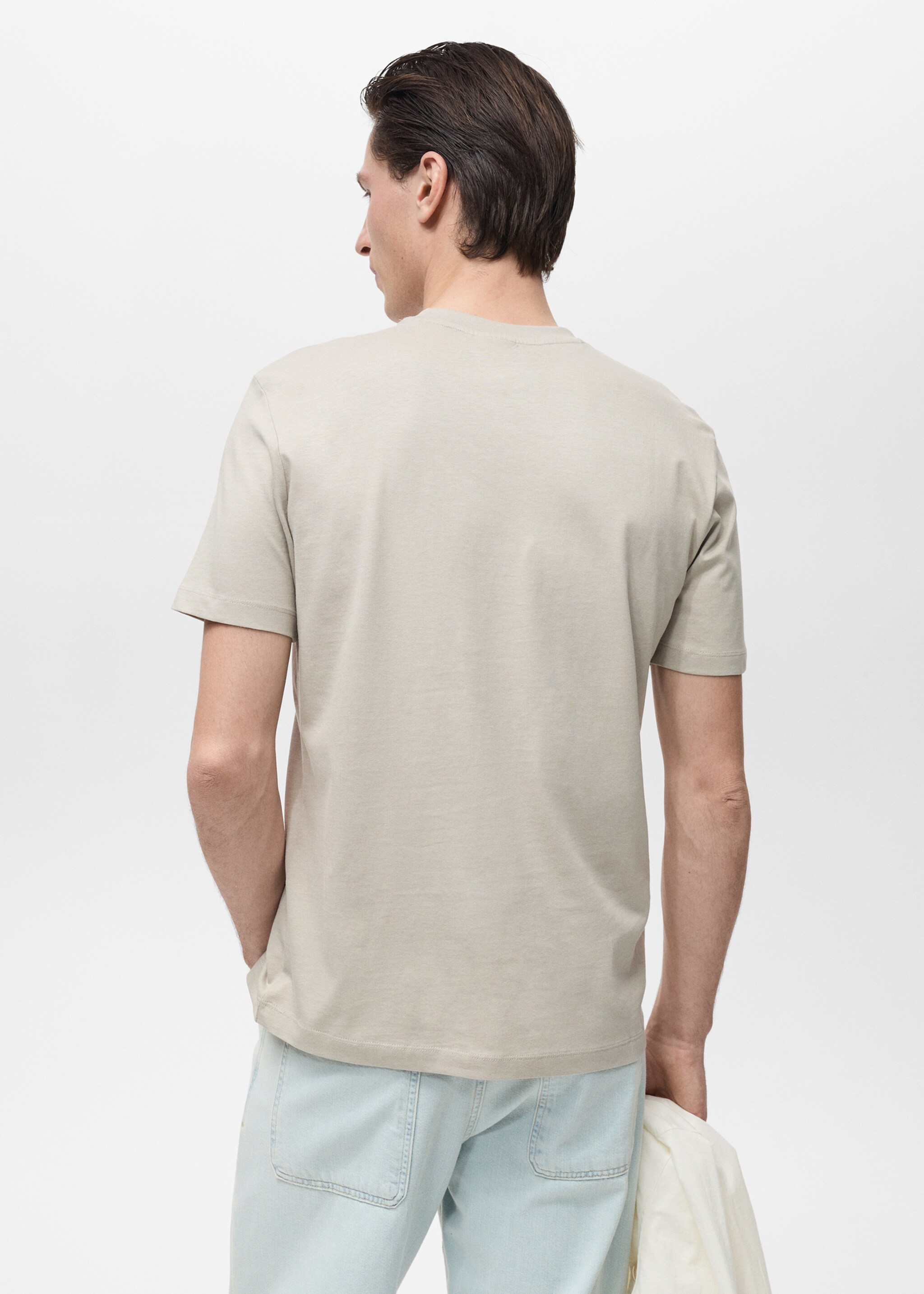 Camiseta slim fit 100% algodón - Reverso del artículo