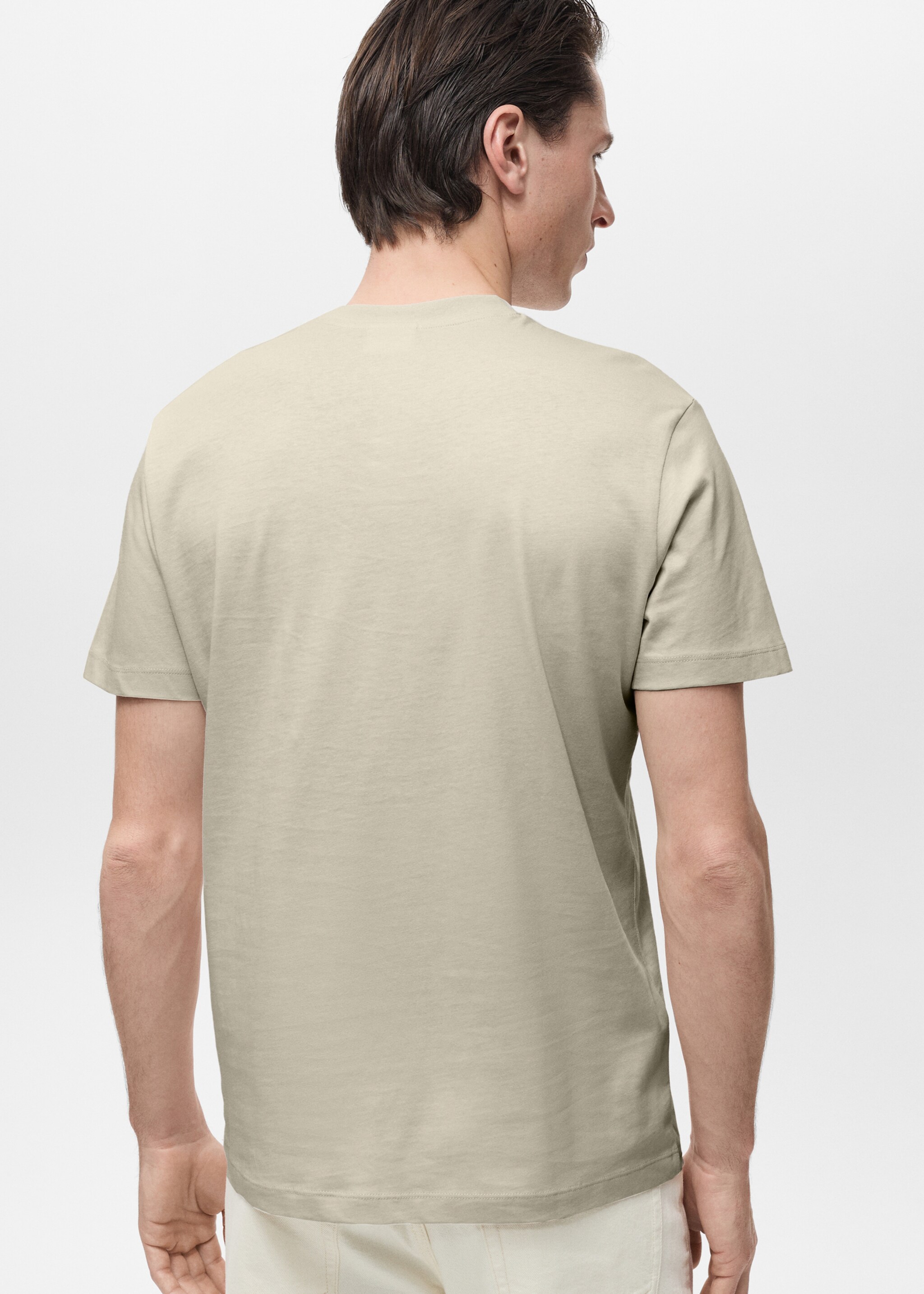 Camiseta slim fit 100% algodón - Reverso del artículo