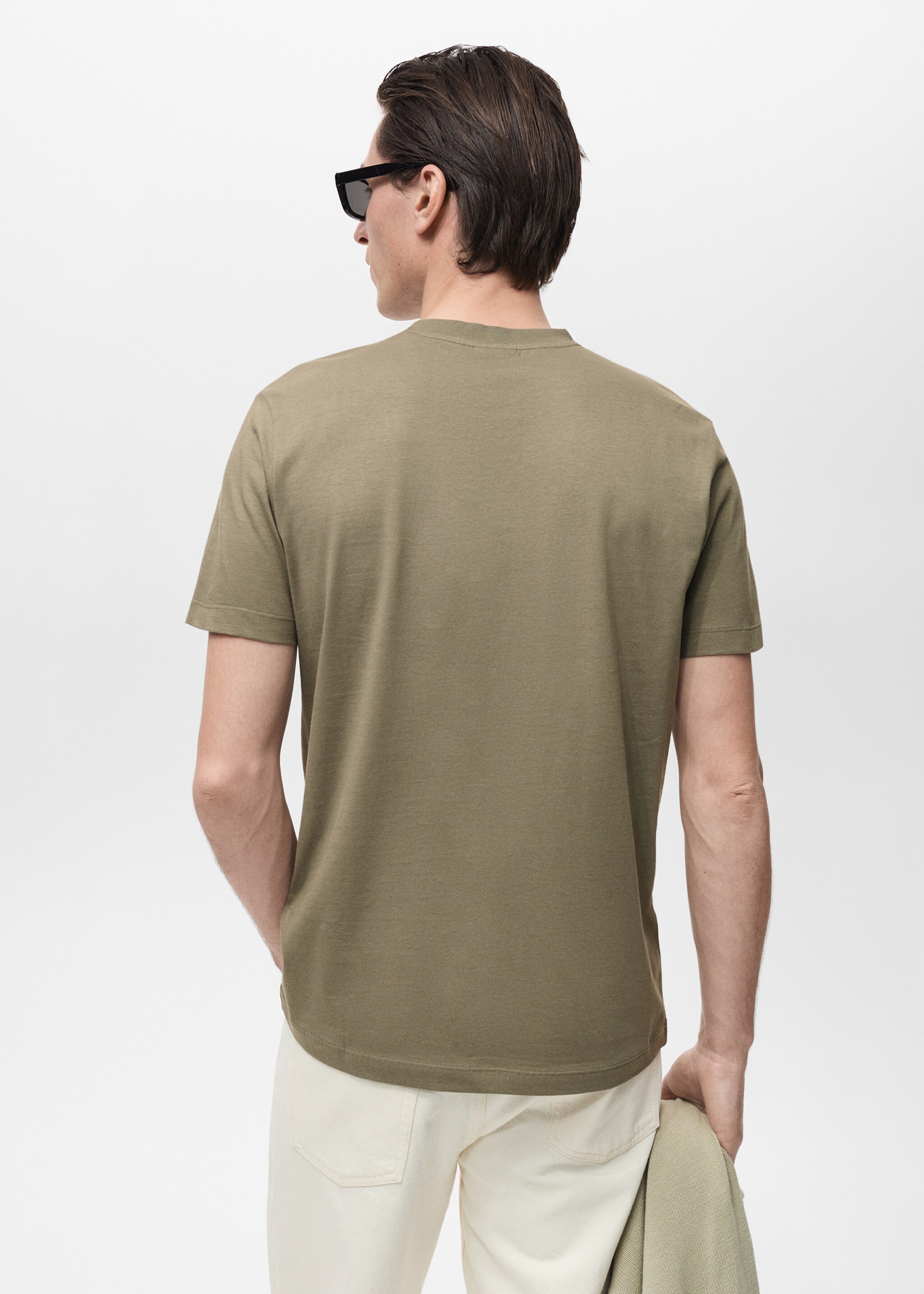 Camiseta slim fit 100% algodón - Reverso del artículo
