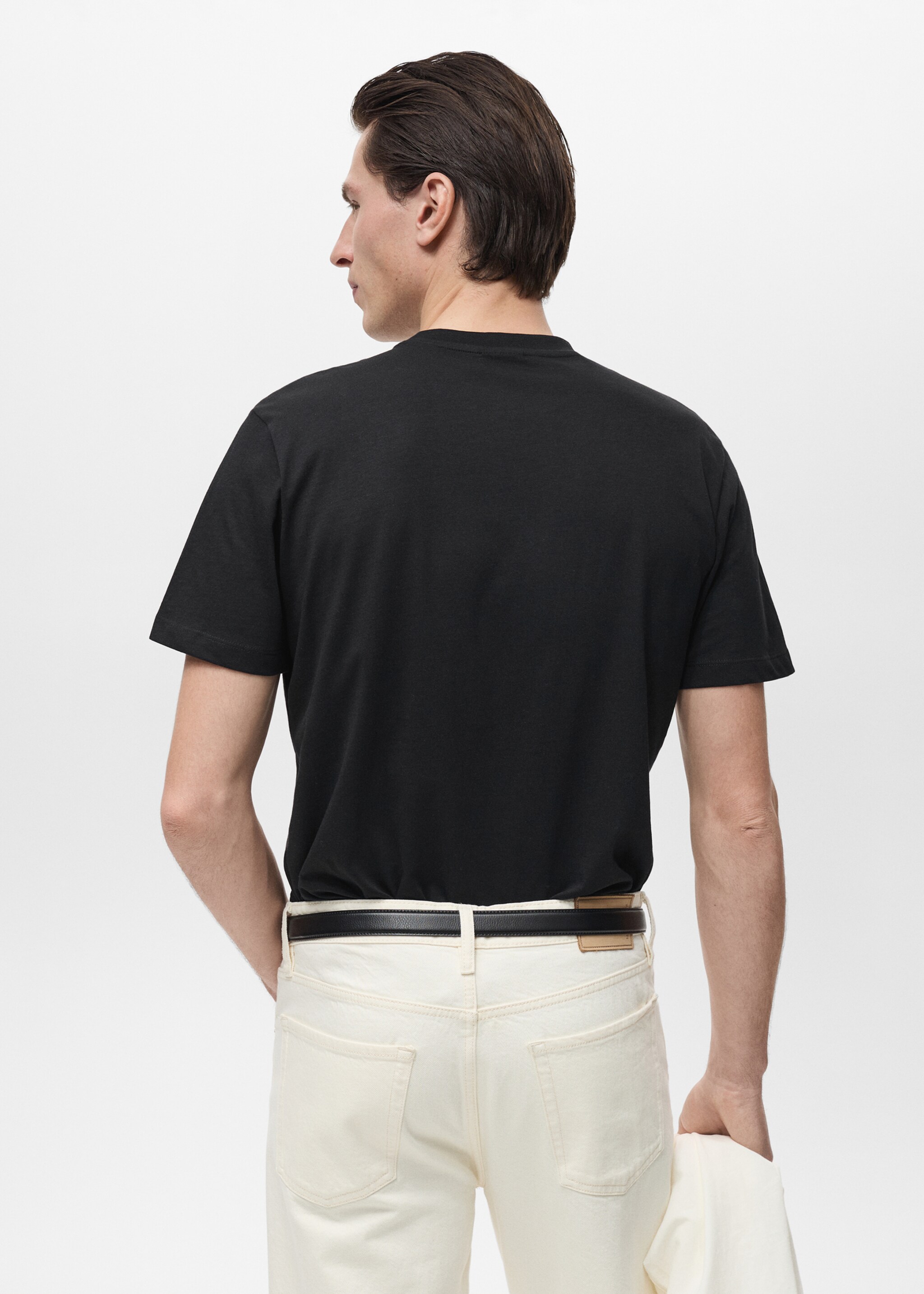 Camiseta slim fit 100% algodón - Reverso del artículo