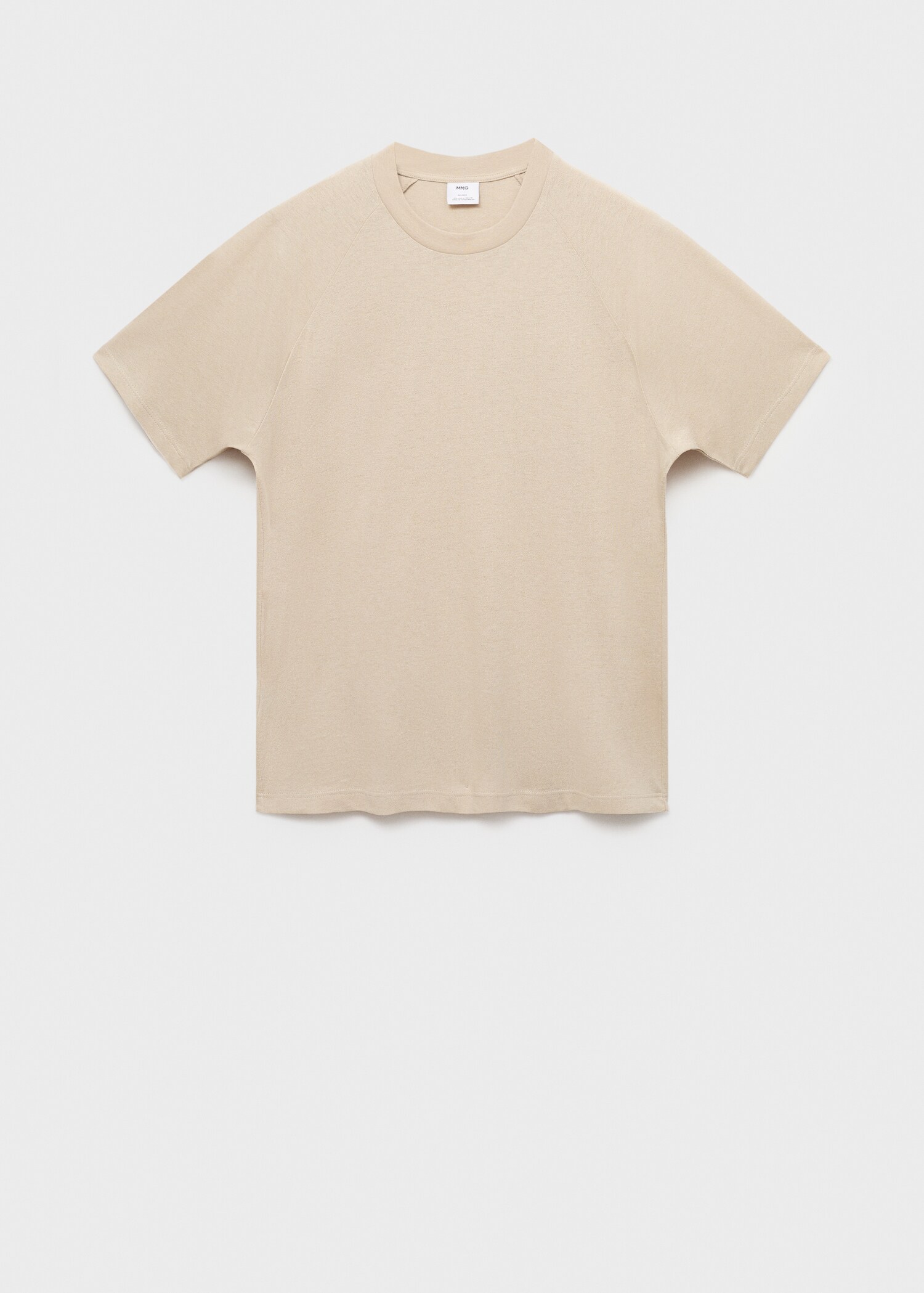 Relaxed-fit cotton-linen t-shirt - Article without model