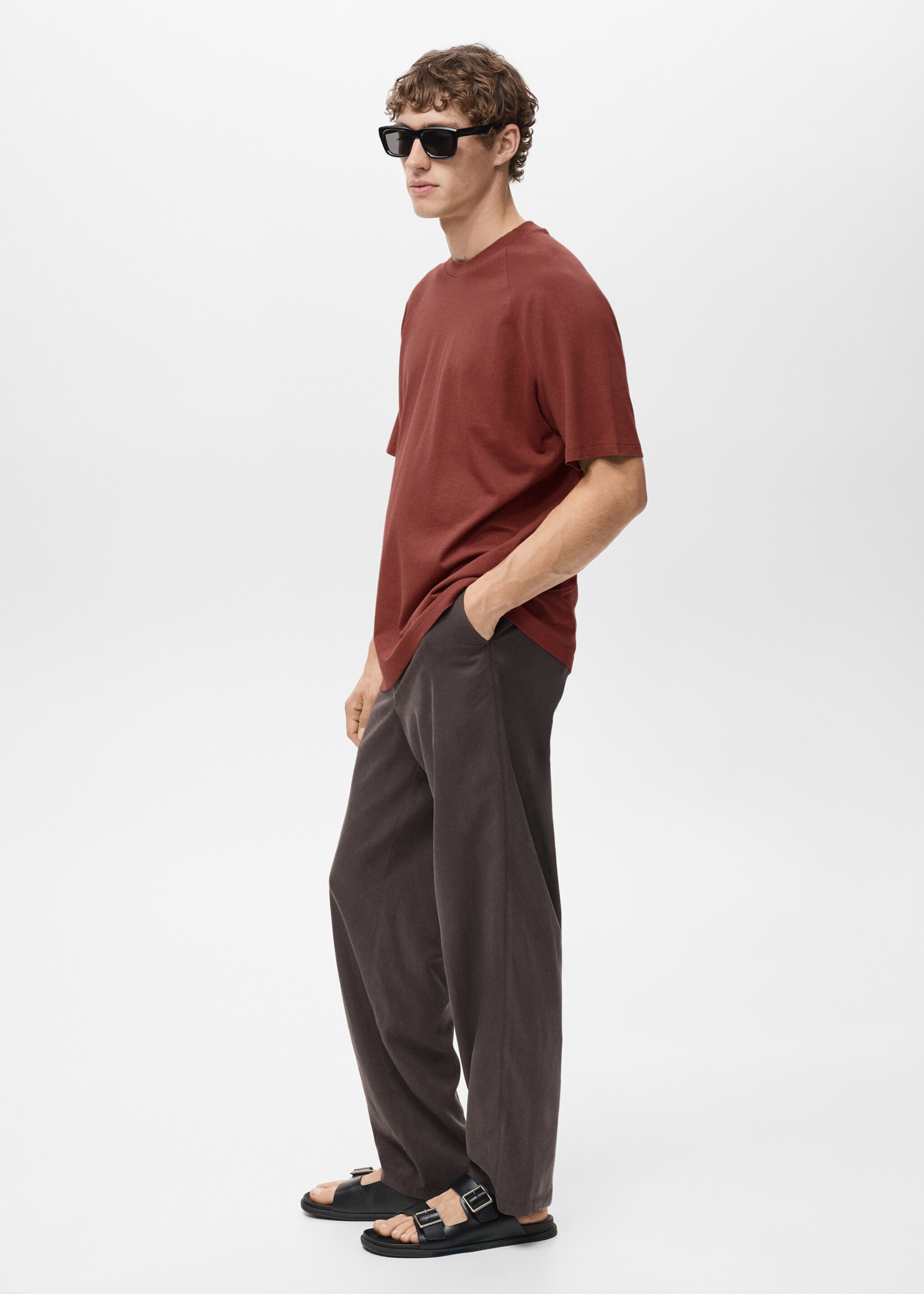 T-shirt coton lin relaxed-fit - Détail de l'article 2