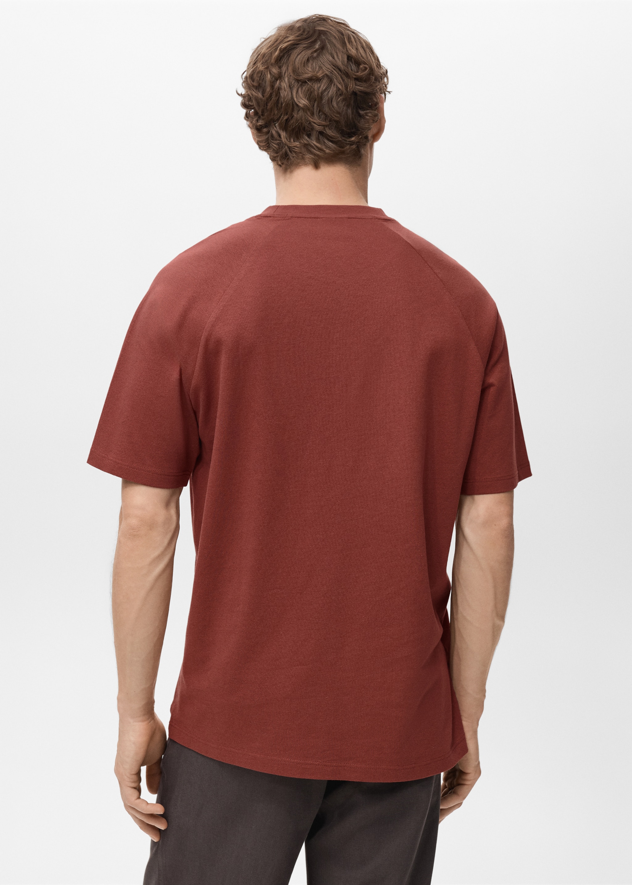 T-shirt coton lin relaxed-fit - Verso de l’article