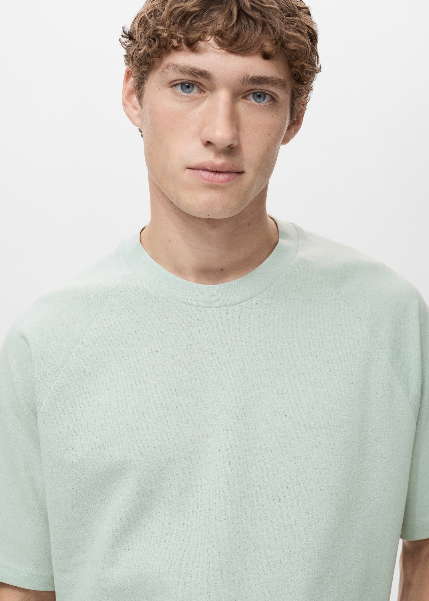 Relaxed-fit cotton-linen t-shirt - Details of the article 1