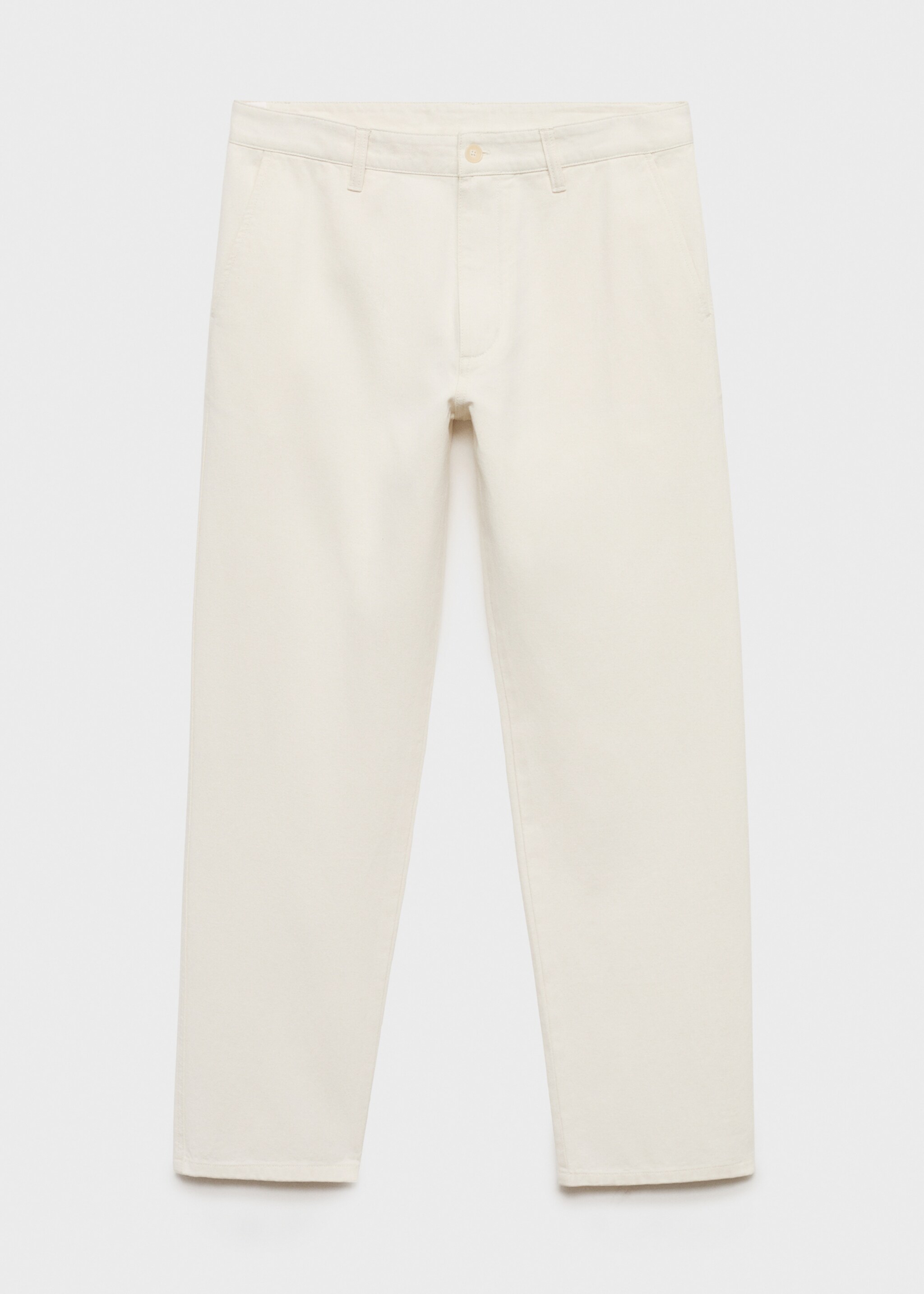 Regular-Fit-Jeans aus Baumwolle mit Leinen - Artikel ohne Model