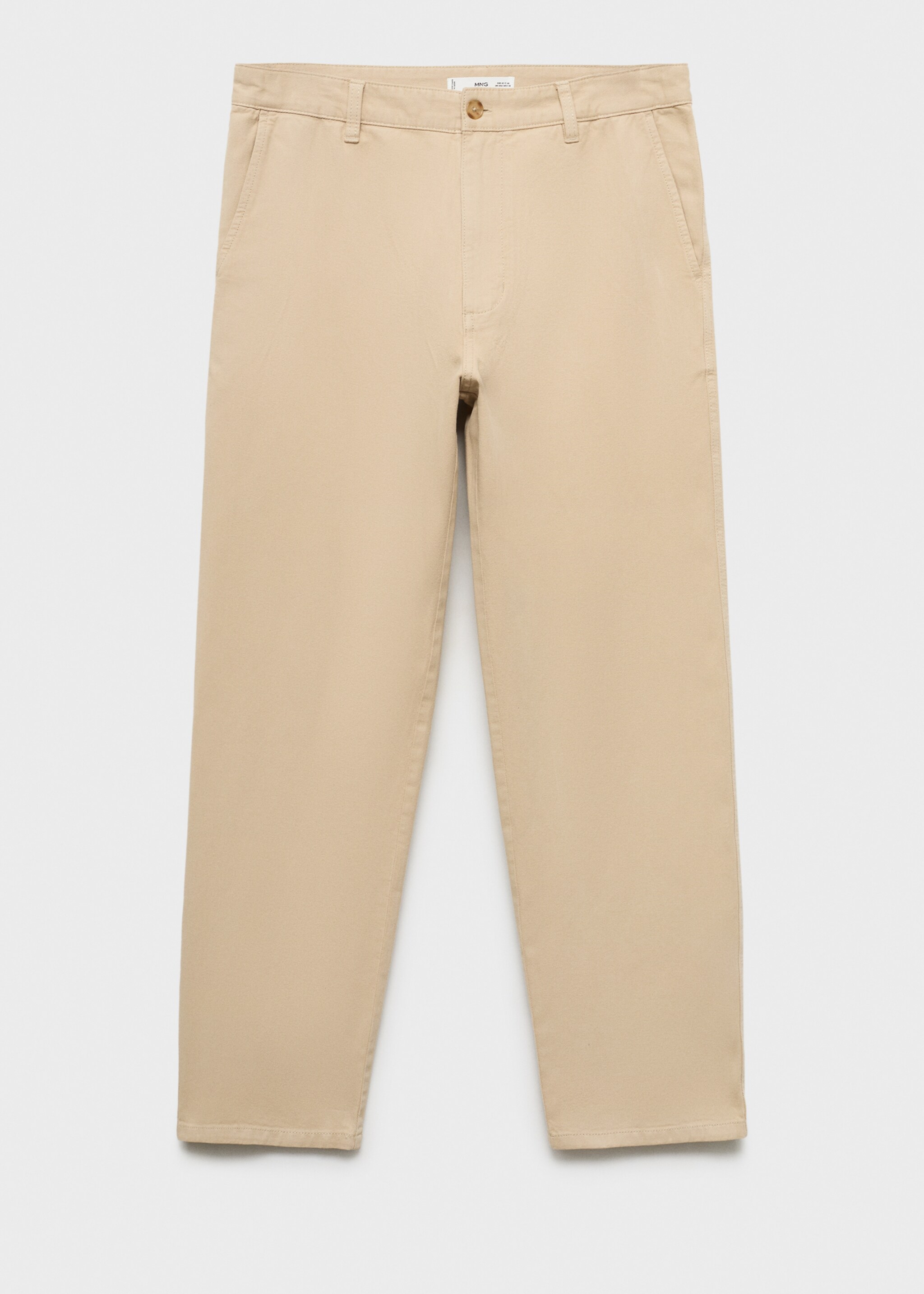 Regular-Fit-Jeans aus Baumwolle mit Leinen - Artikel ohne Model