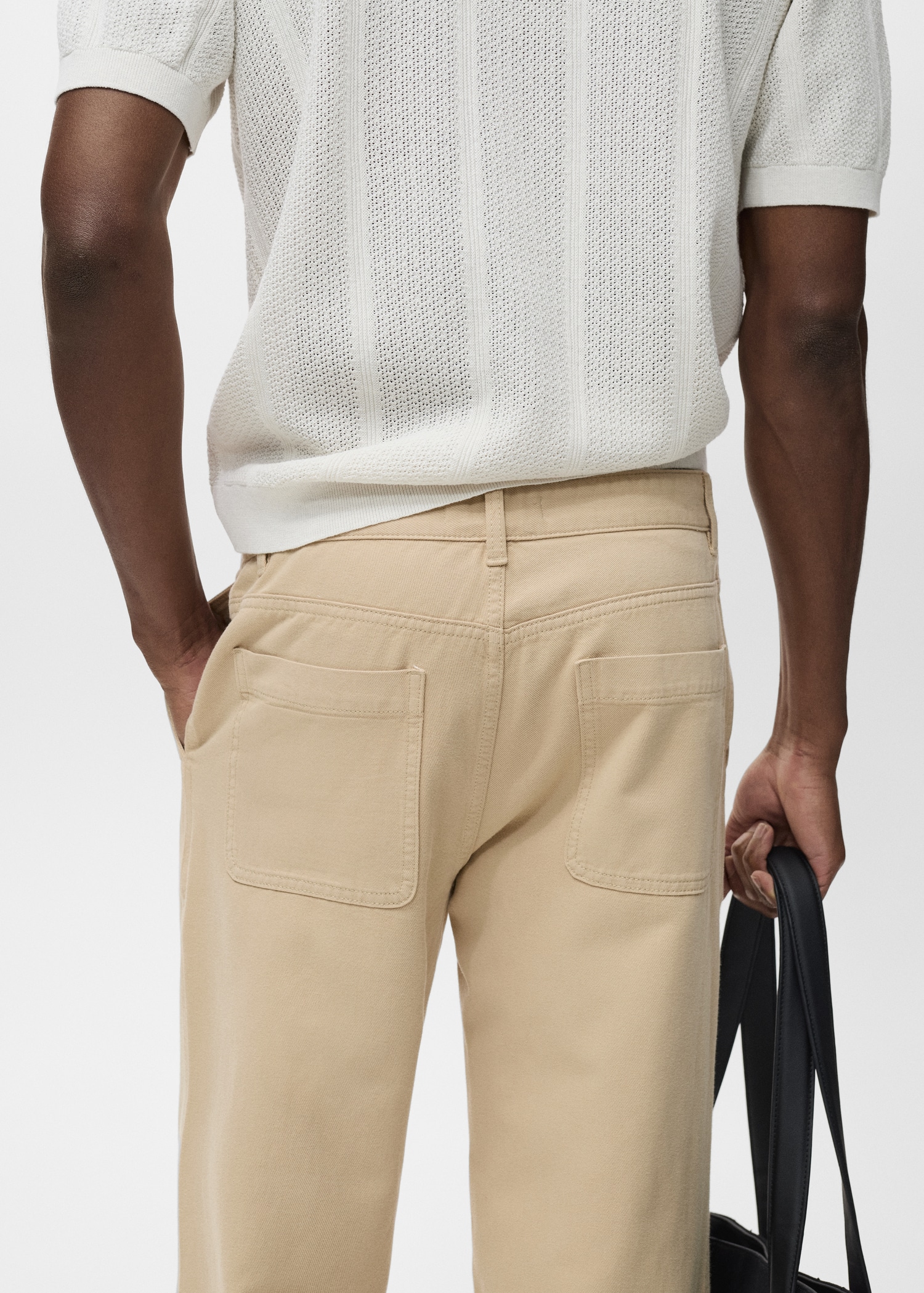 Regular-fit jeans made from a cotton-linen blend - Details of the article 6