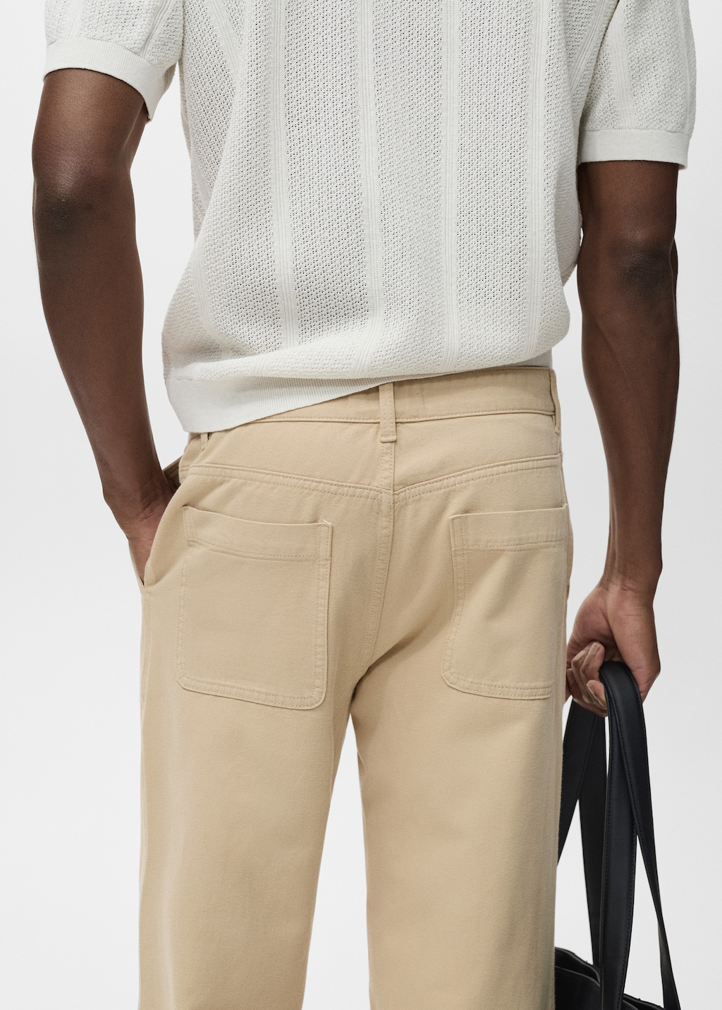 Regular-fit jeans made from a cotton-linen blend