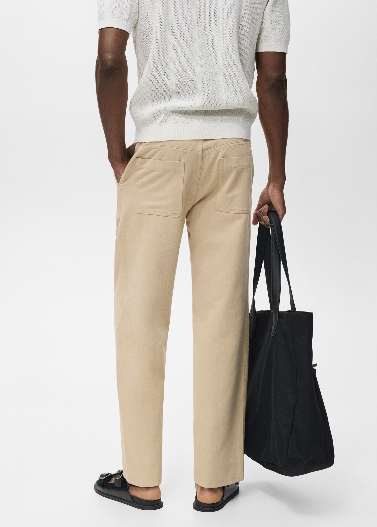 Jeans algodón lino regular fit - Reverso del artículo