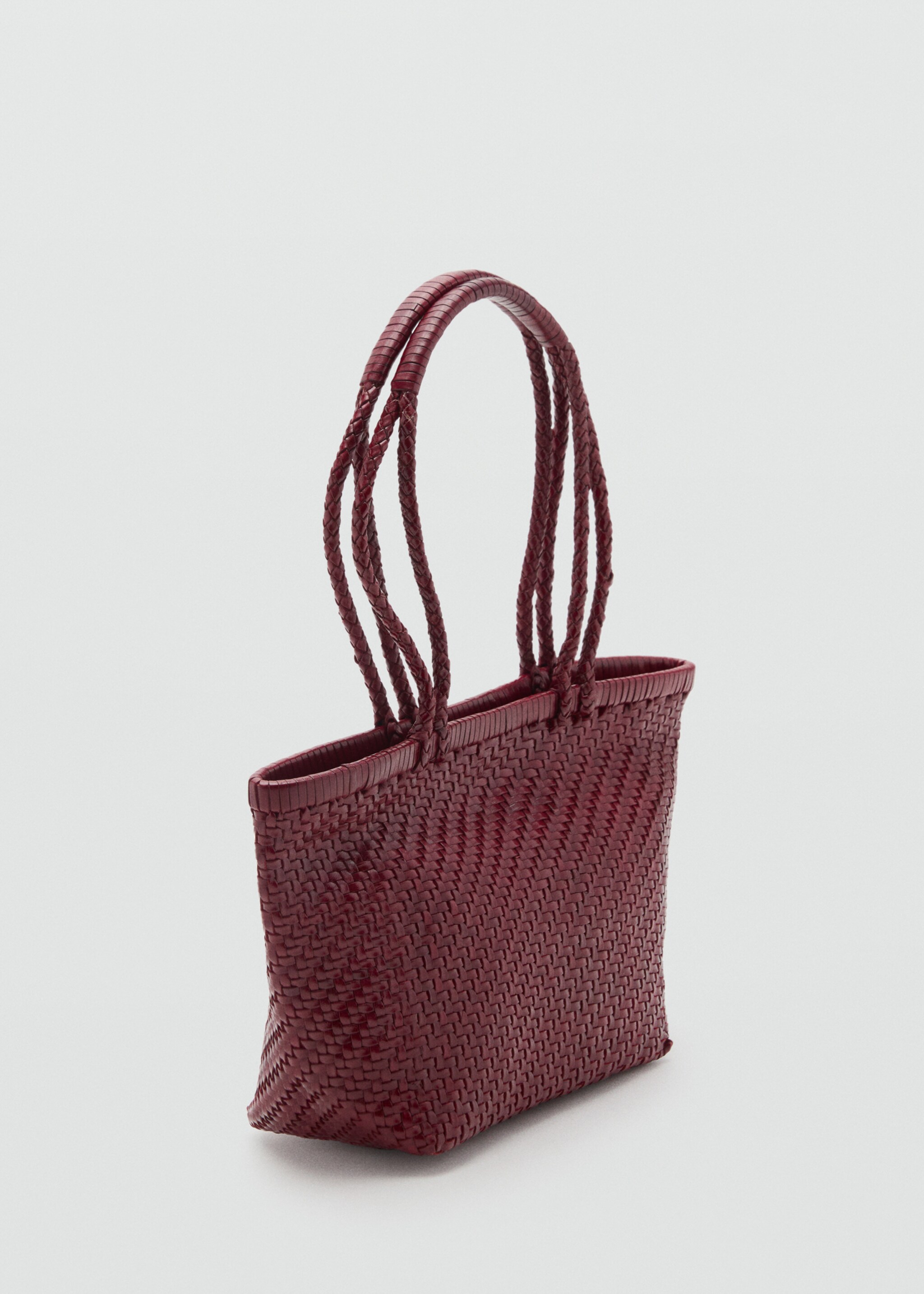 Bolso hombro piel trenzado - Plano medio