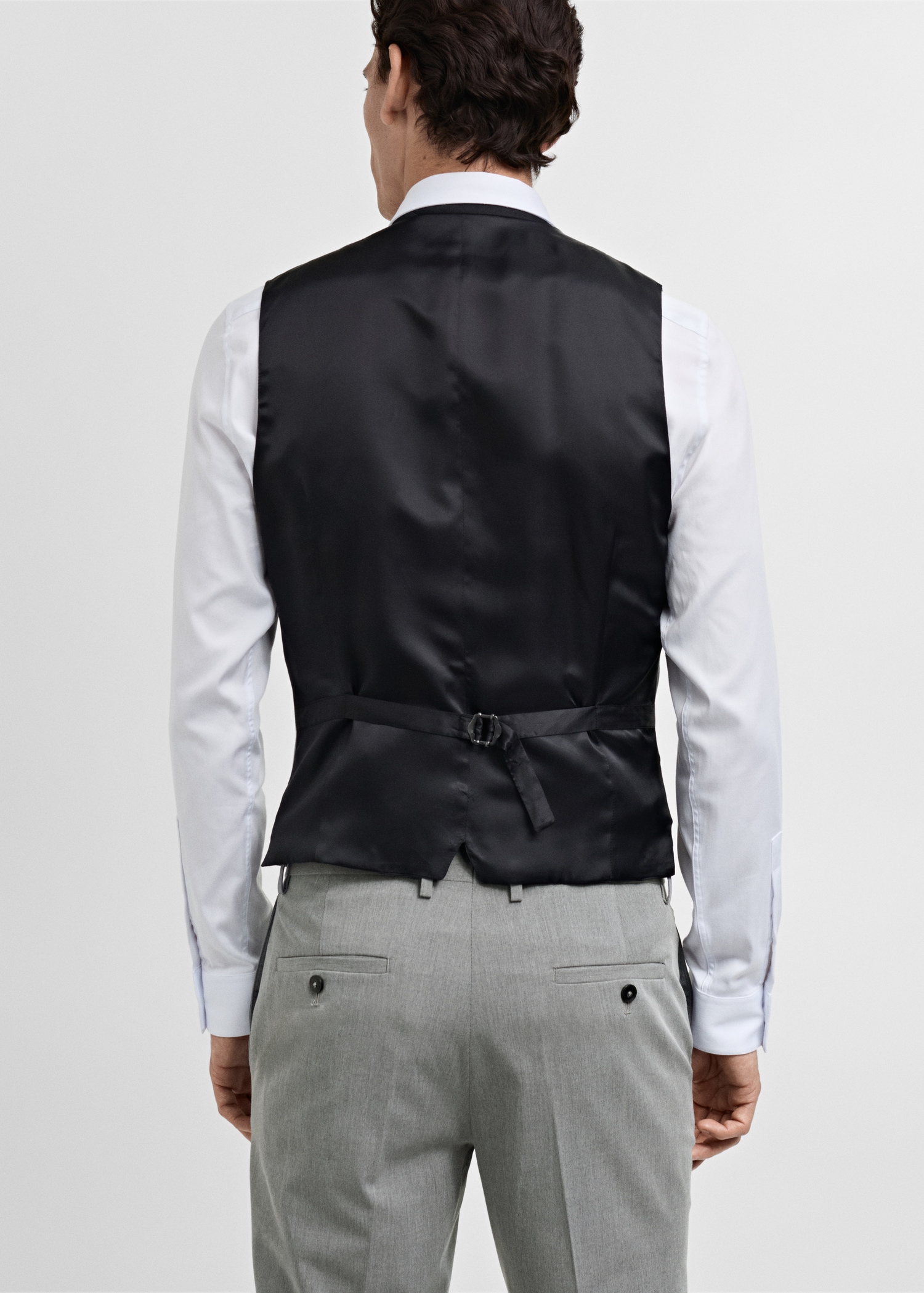 Paris super slim-fit suit vest - Reverse of the article