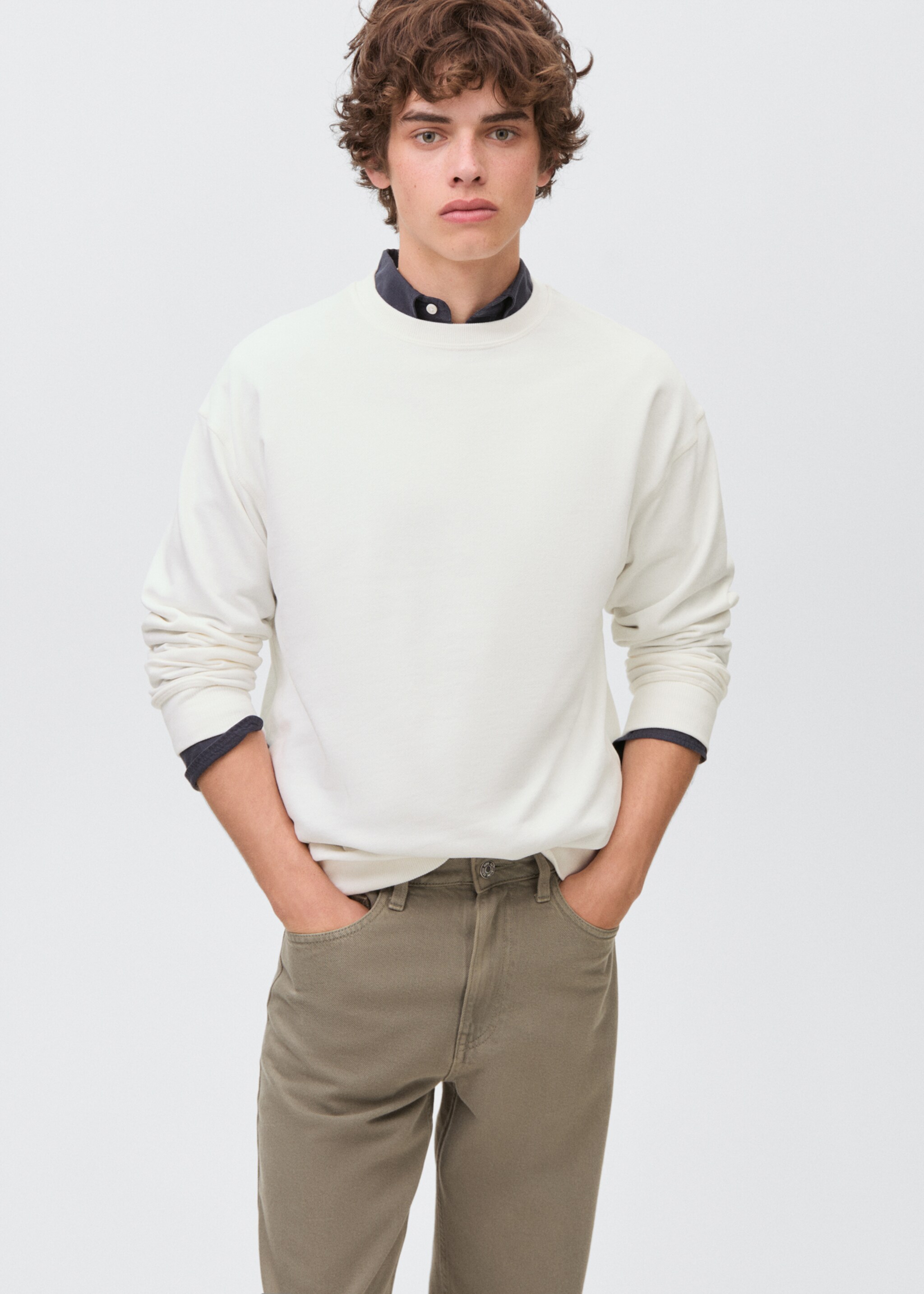 Basic-Baumwollsweatshirt - Detail des Artikels 2