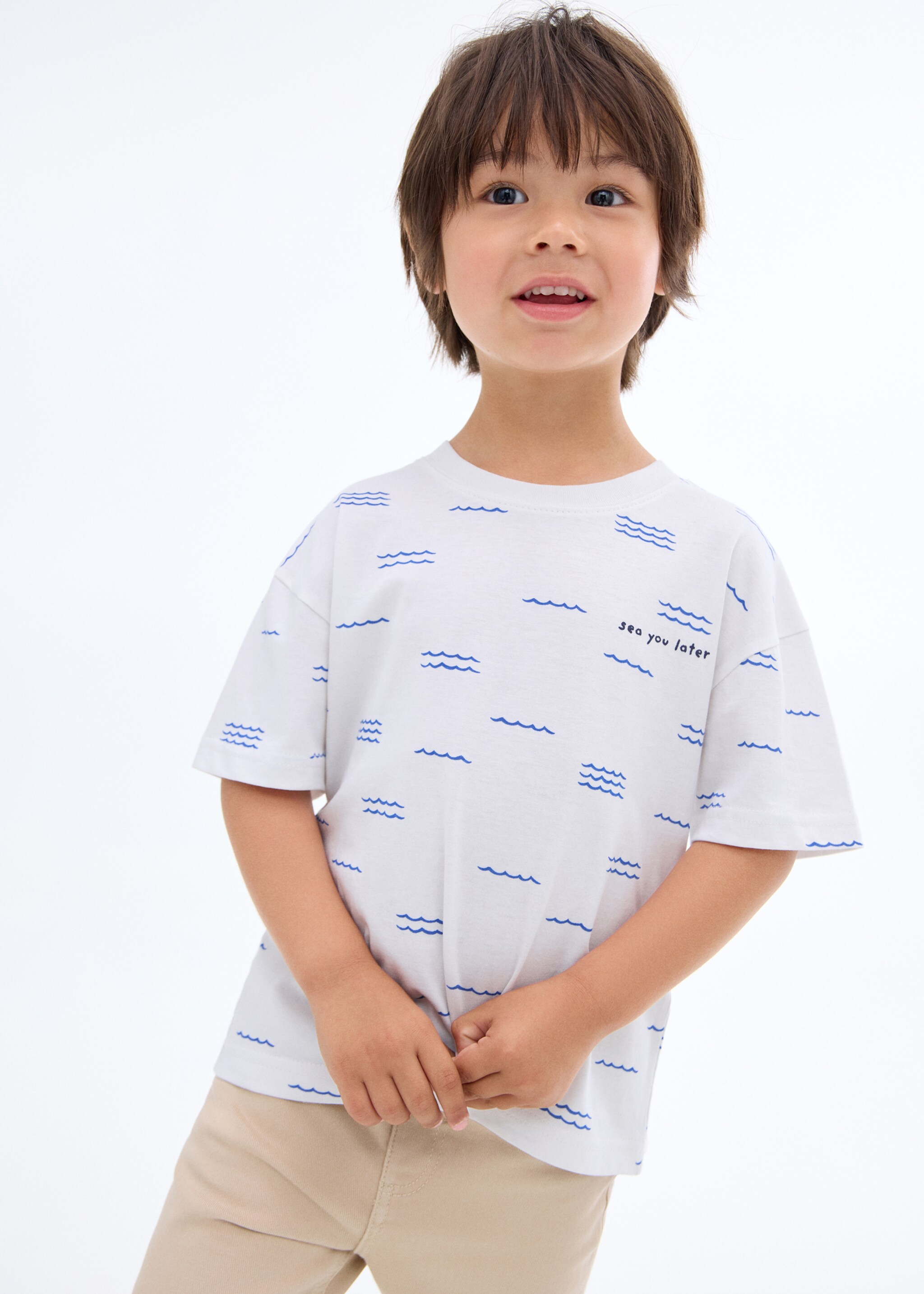 T-shirt imprimé manches courtes - Plan moyen