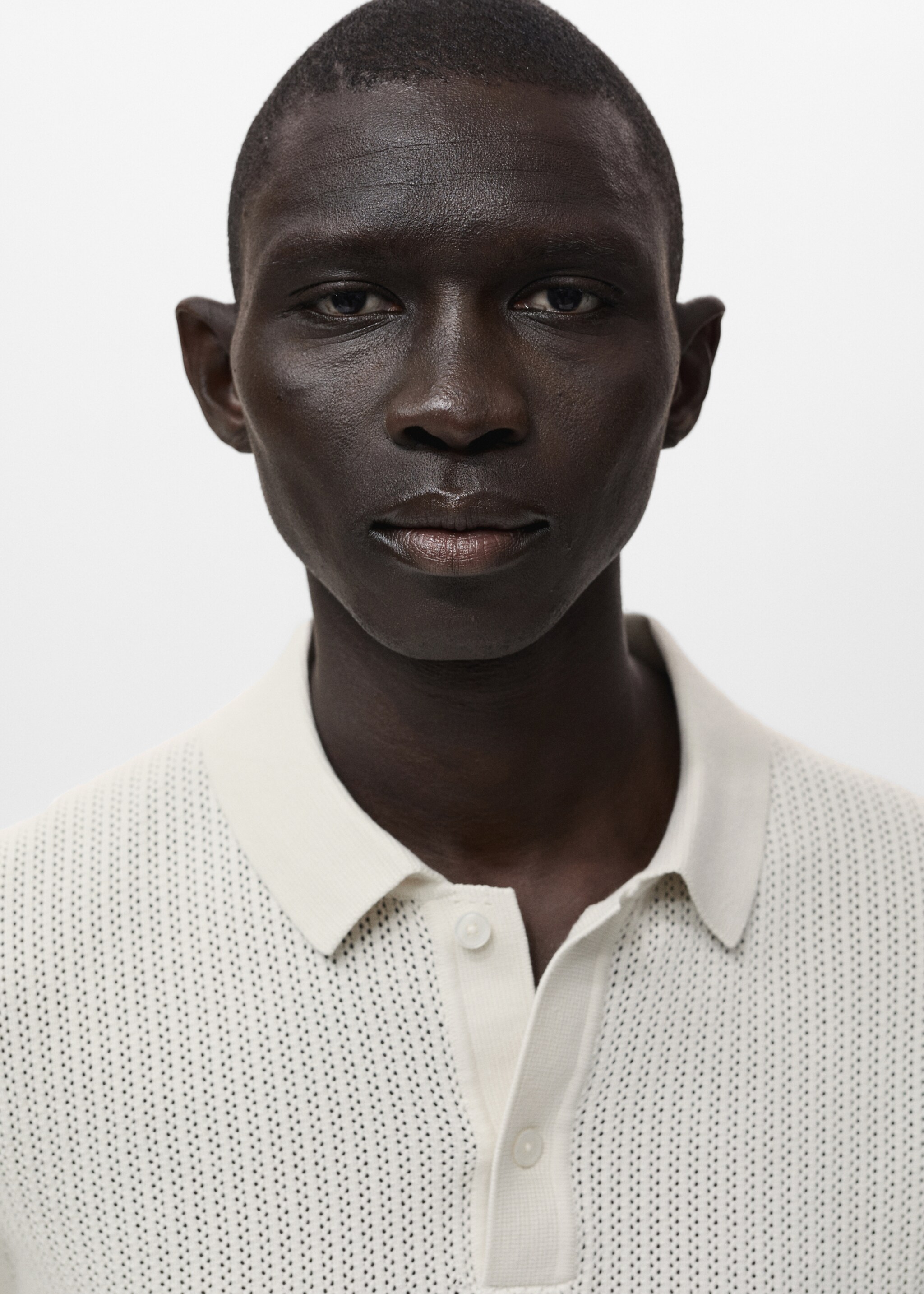 Katoenen ajour poloshirt - Detail van het artikel 1