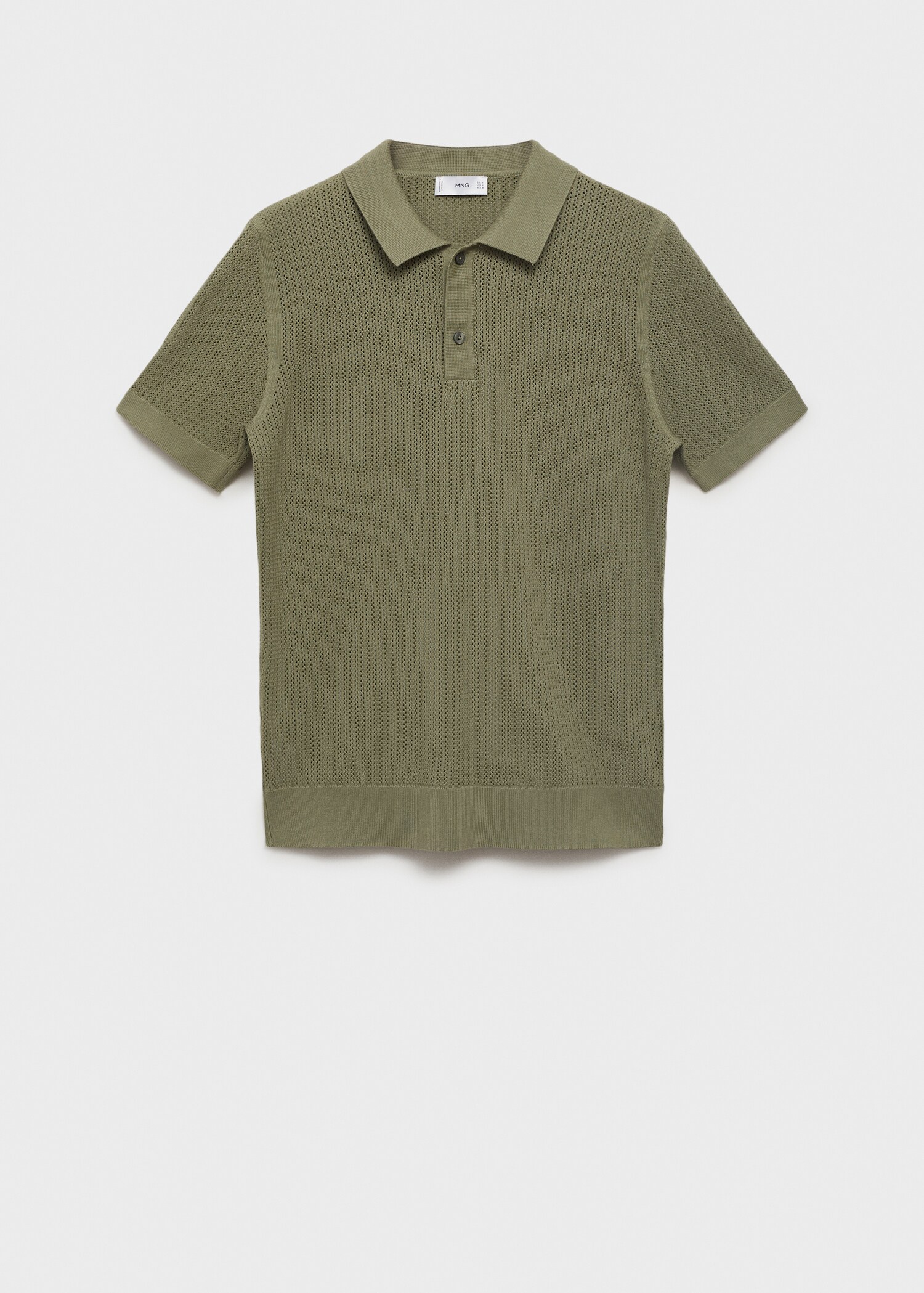 Polo maille ajourée coton - Article sans modèle