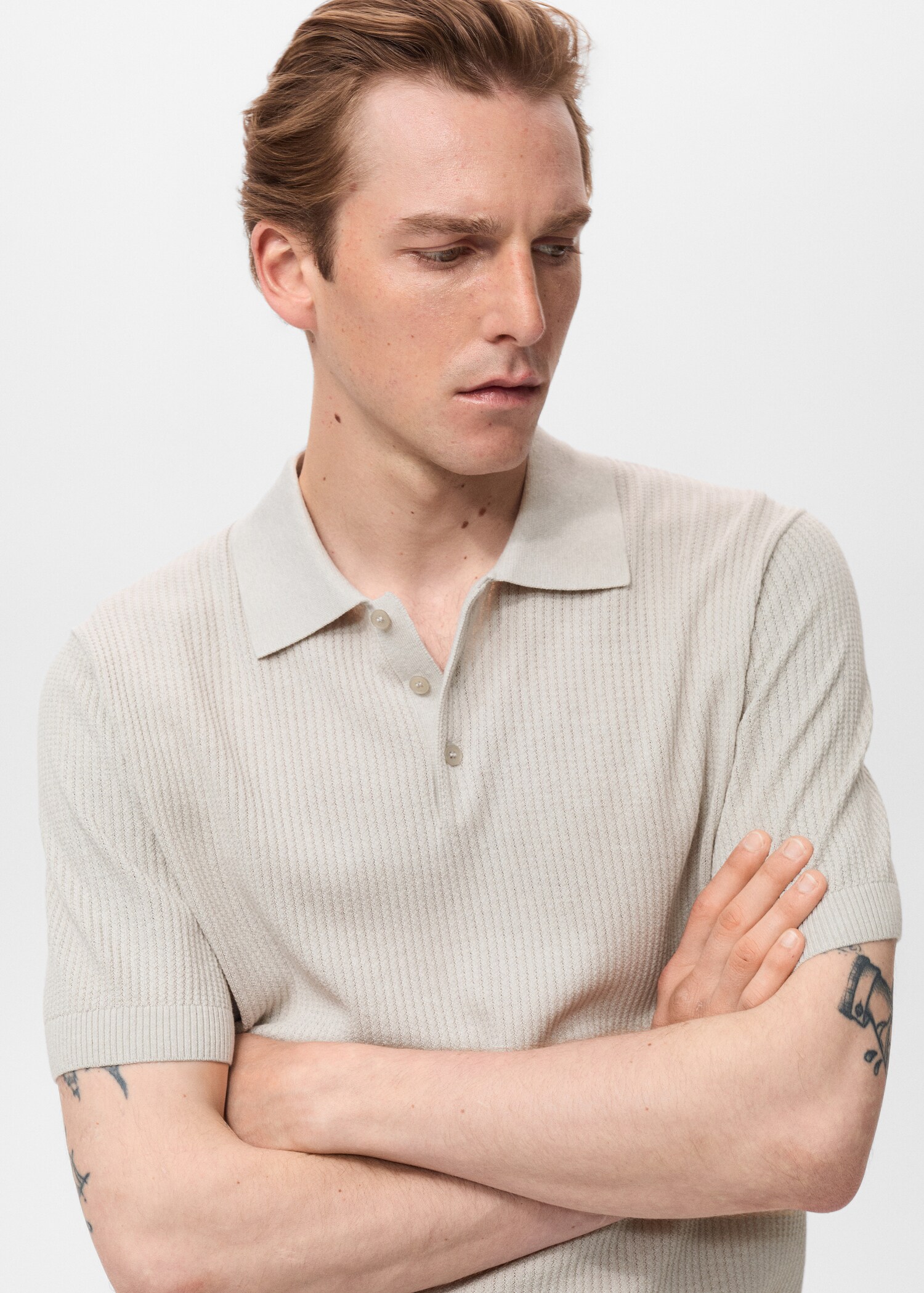 Rippstrick-Poloshirt - Detail des Artikels 1