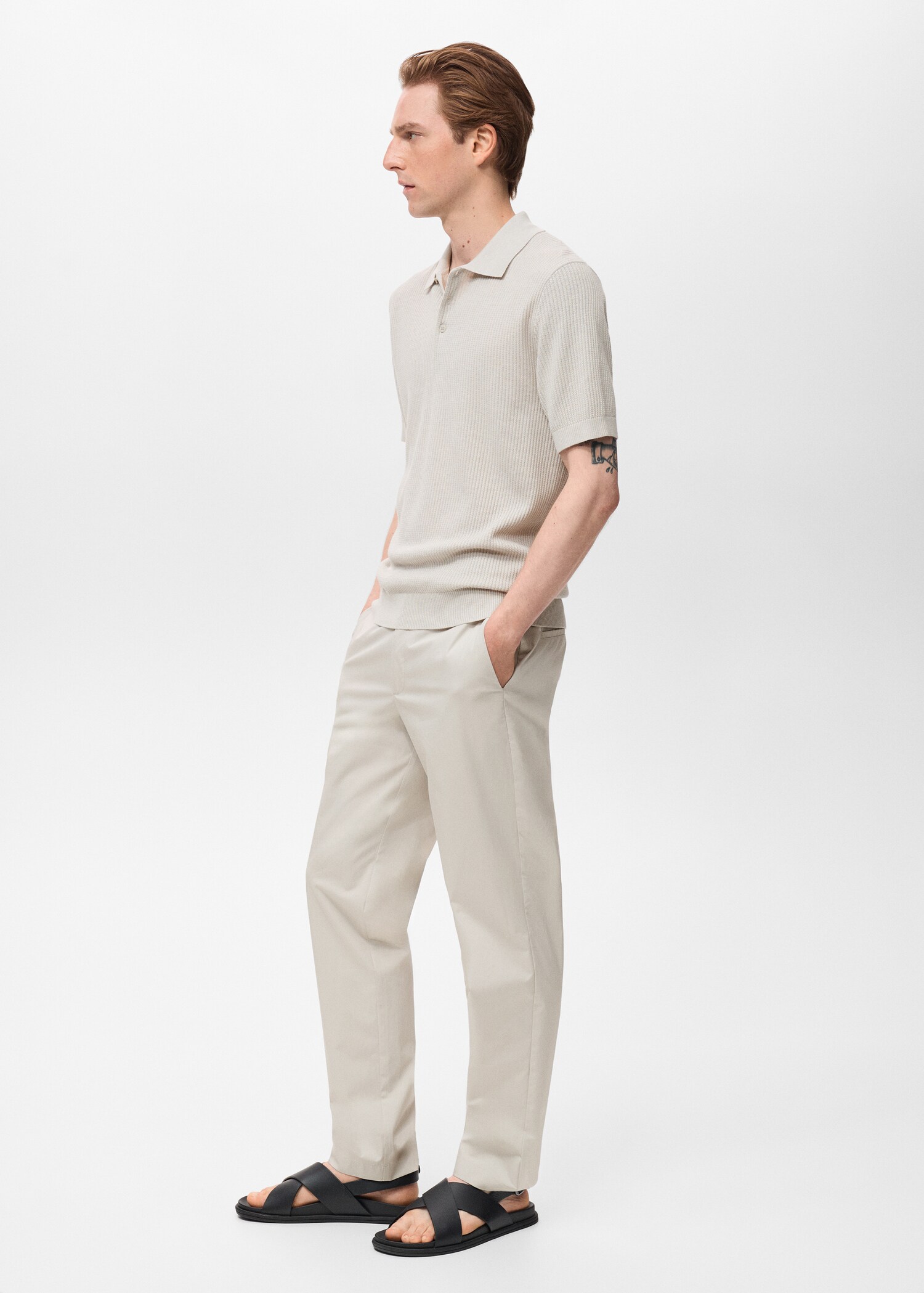 Rippstrick-Poloshirt - Detail des Artikels 2
