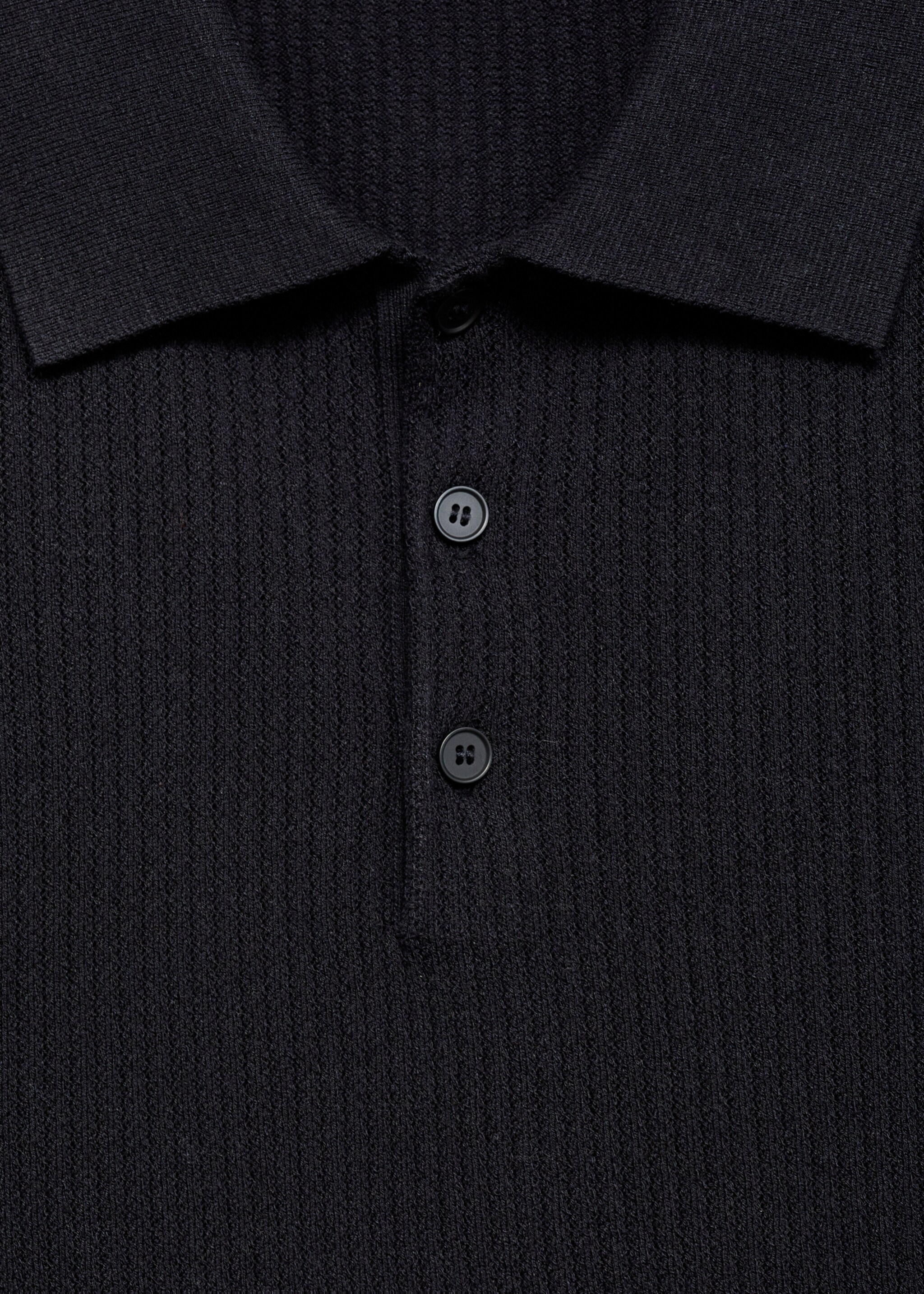 Geribd gebreid poloshirt - Detail van het artikel 8