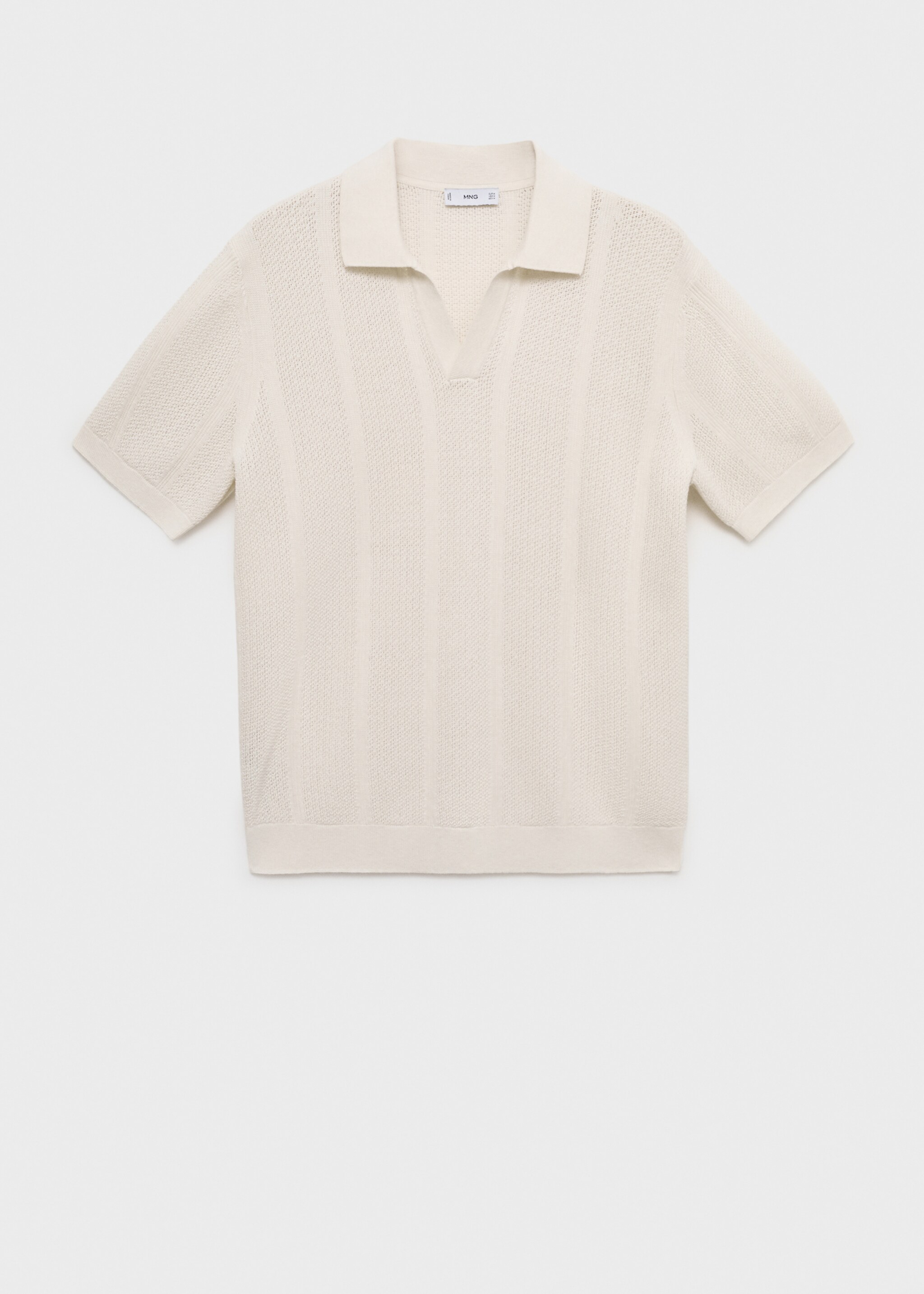 Katoenen ajour poloshirt - Artikel zonder model