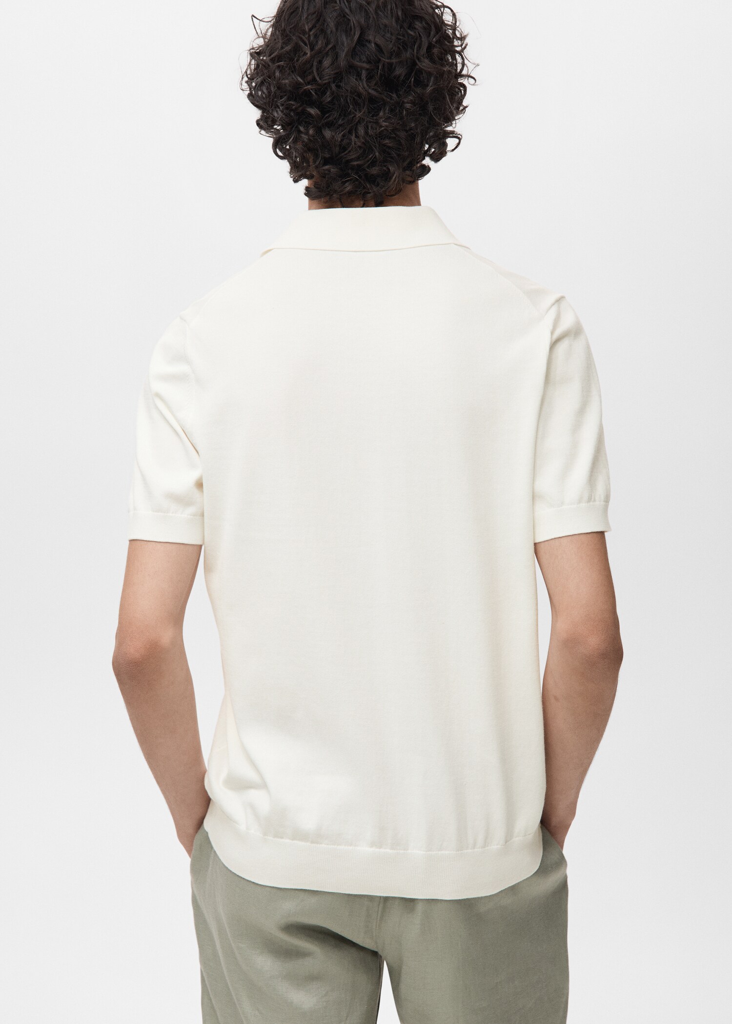 Polo maille fine 100 % coton - Verso de l’article