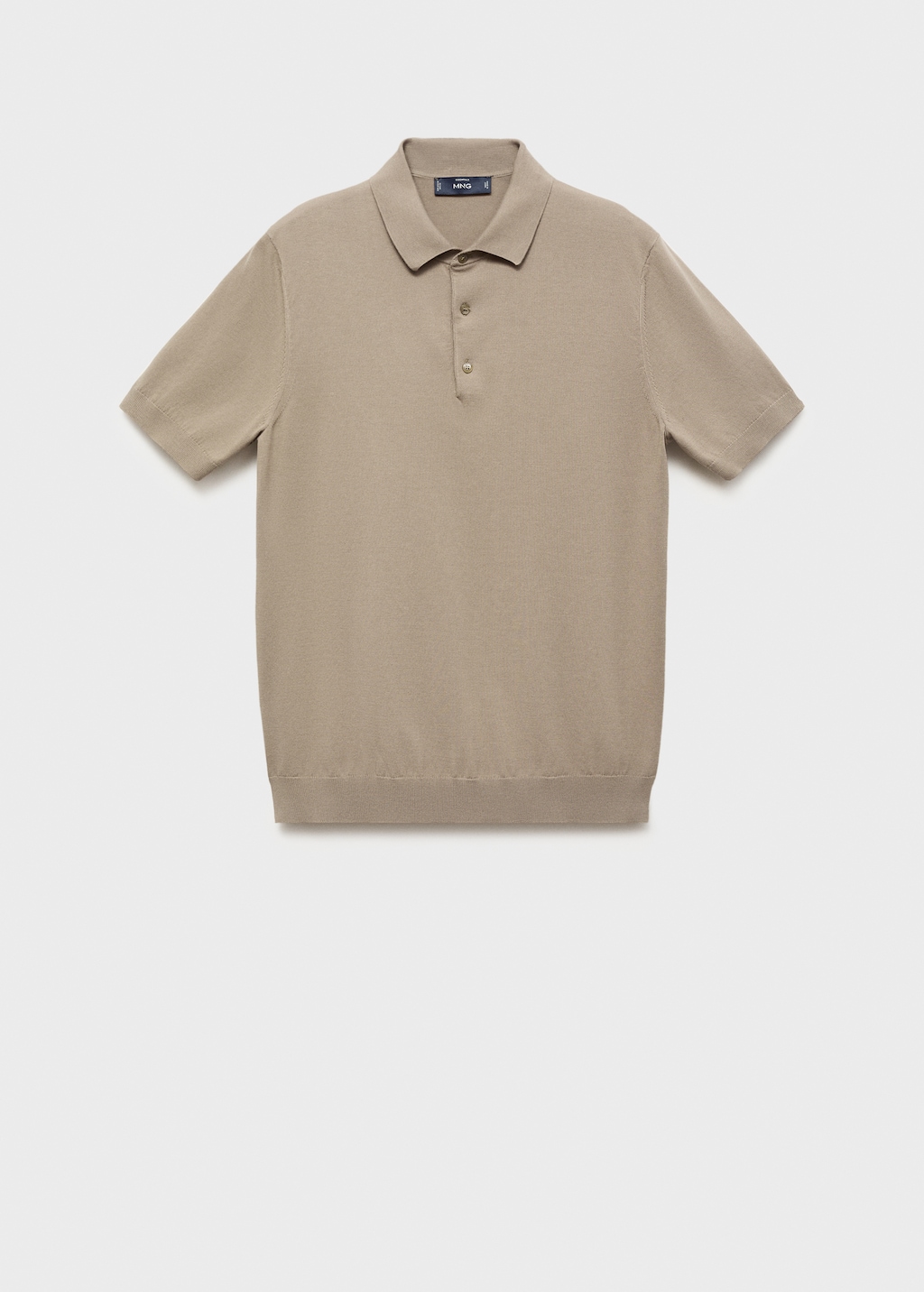 100% cotton fine-knit polo shirt
