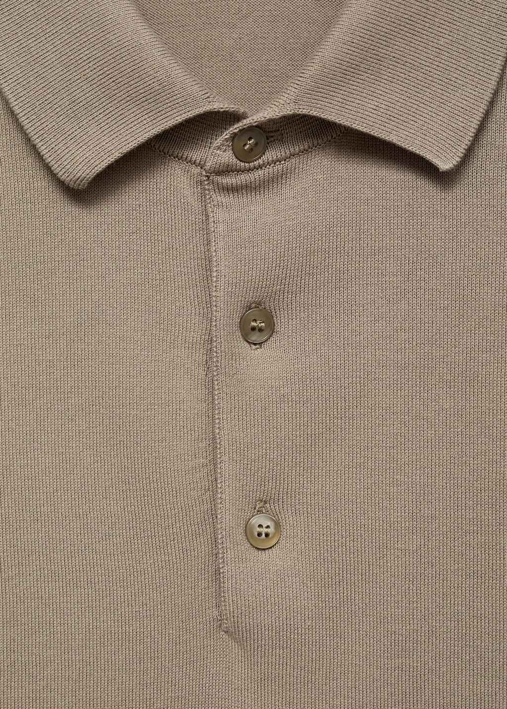 100% cotton fine-knit polo shirt
