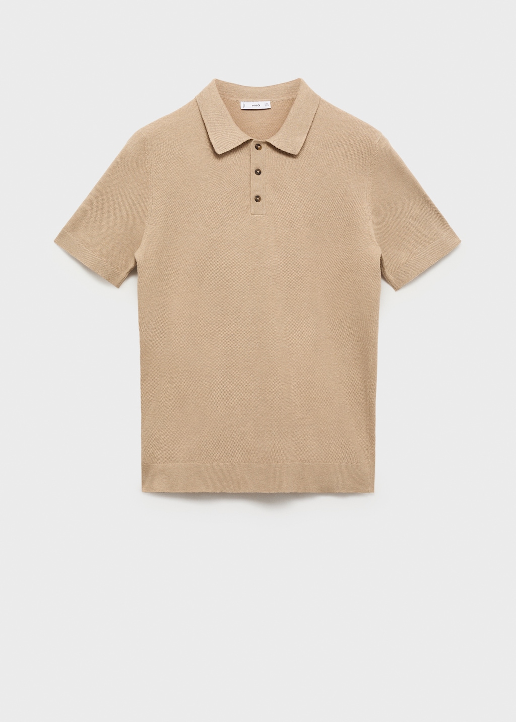 Fine-knit cotton polo shirt