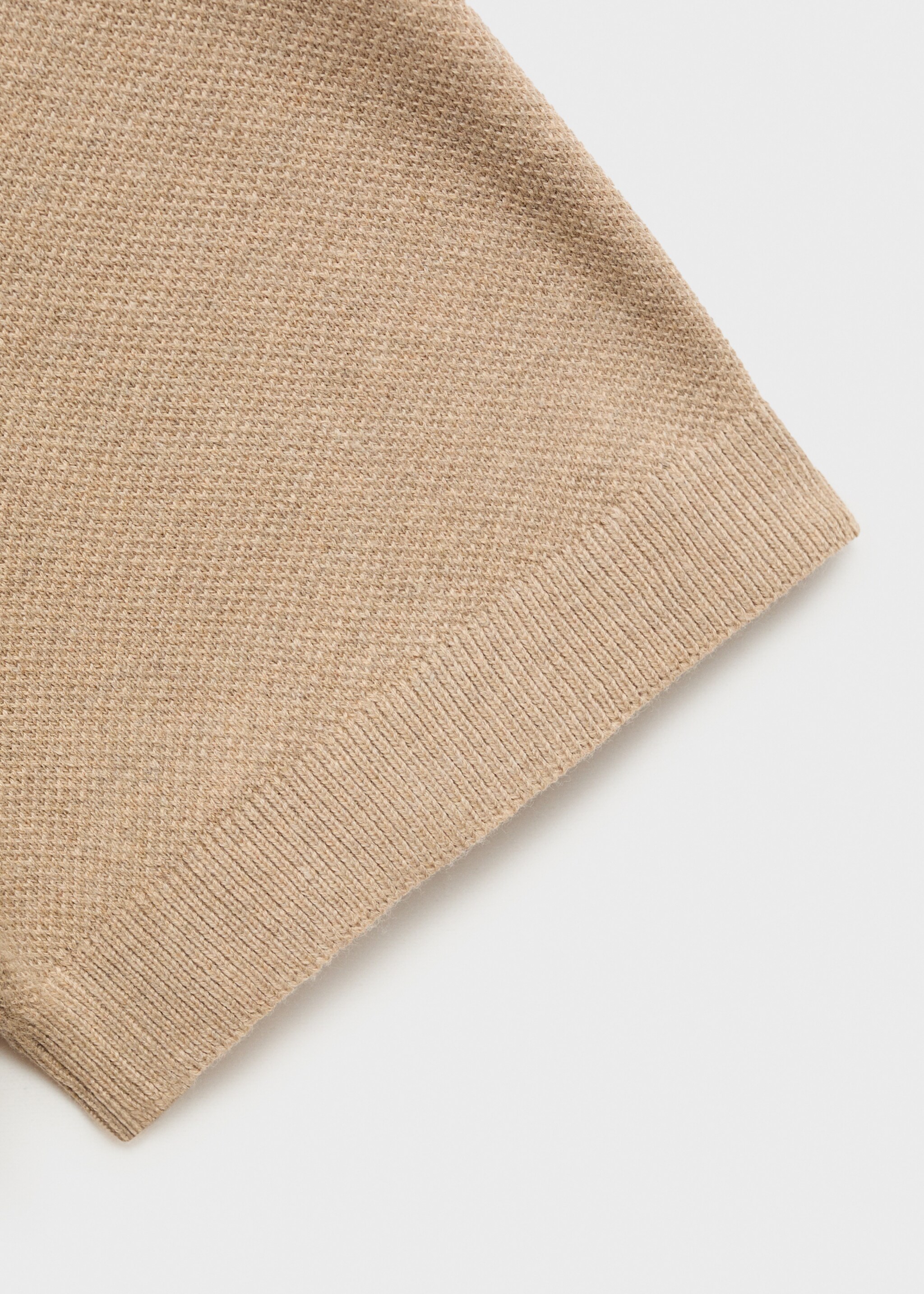 Fine-knit cotton polo shirt - Details of the article 0
