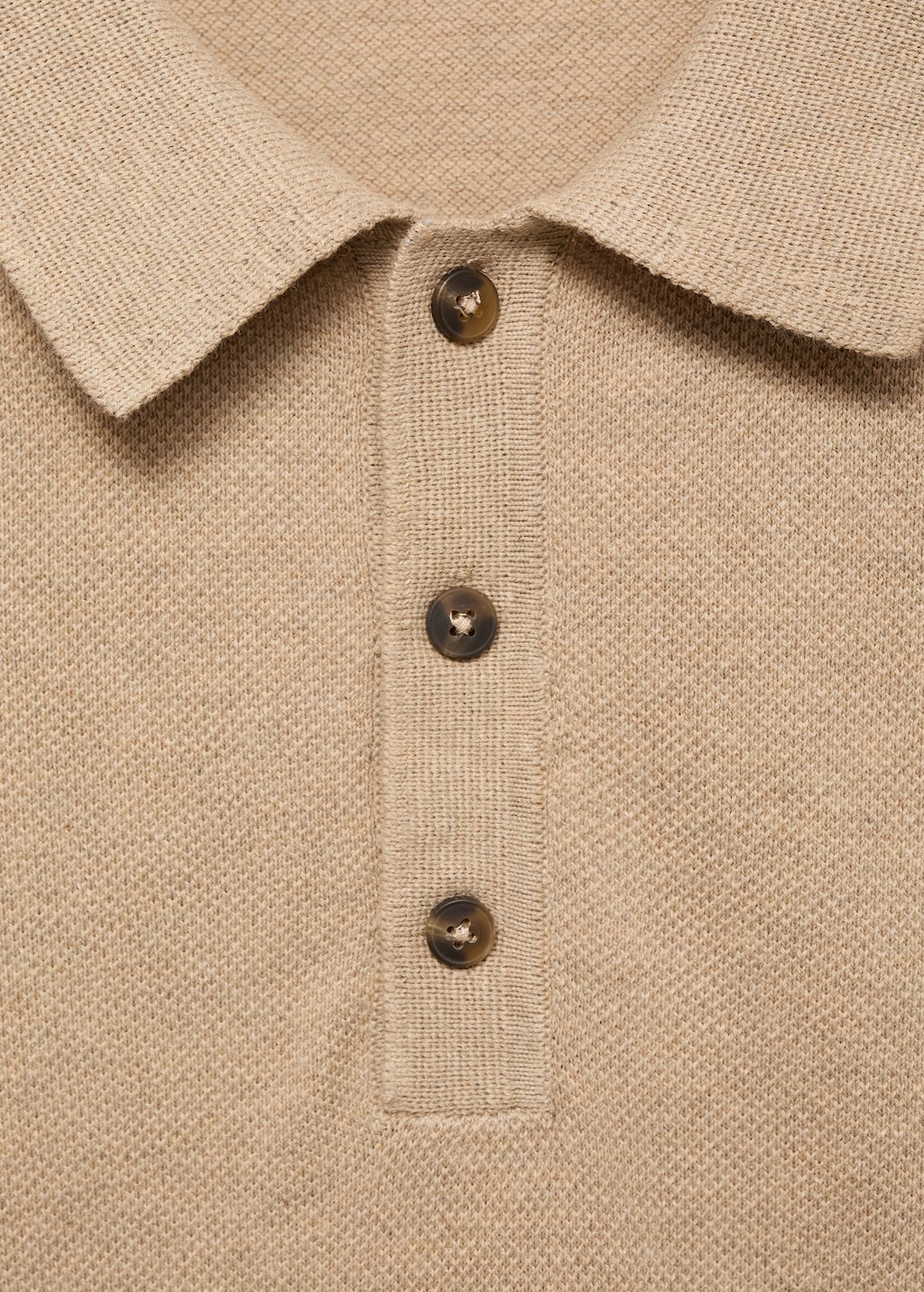 Fine-knit cotton polo shirt
