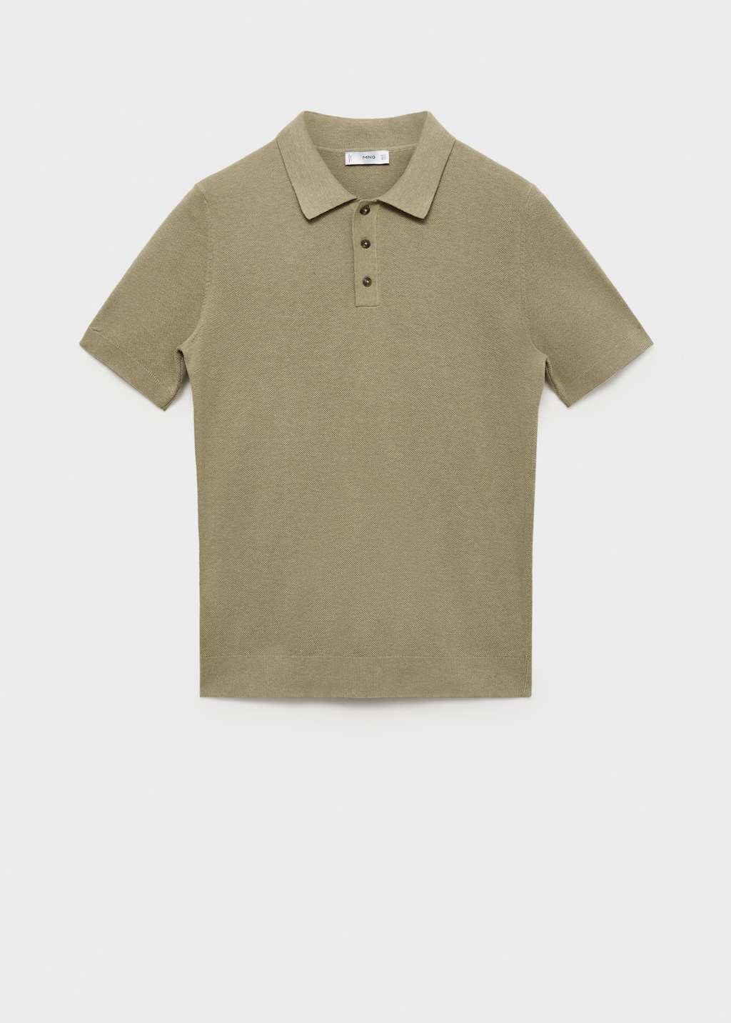 トップス FAF Openwork Knit Polo Shirts Openwork knit polo with buttons - Men | MANGO OUTLET USA