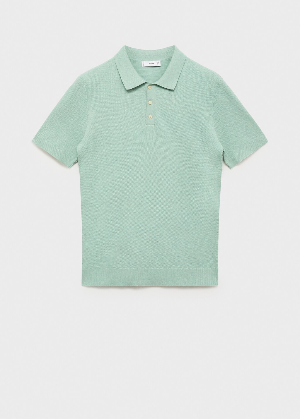 Fine-knit cotton polo shirt - Men | MANGO USA