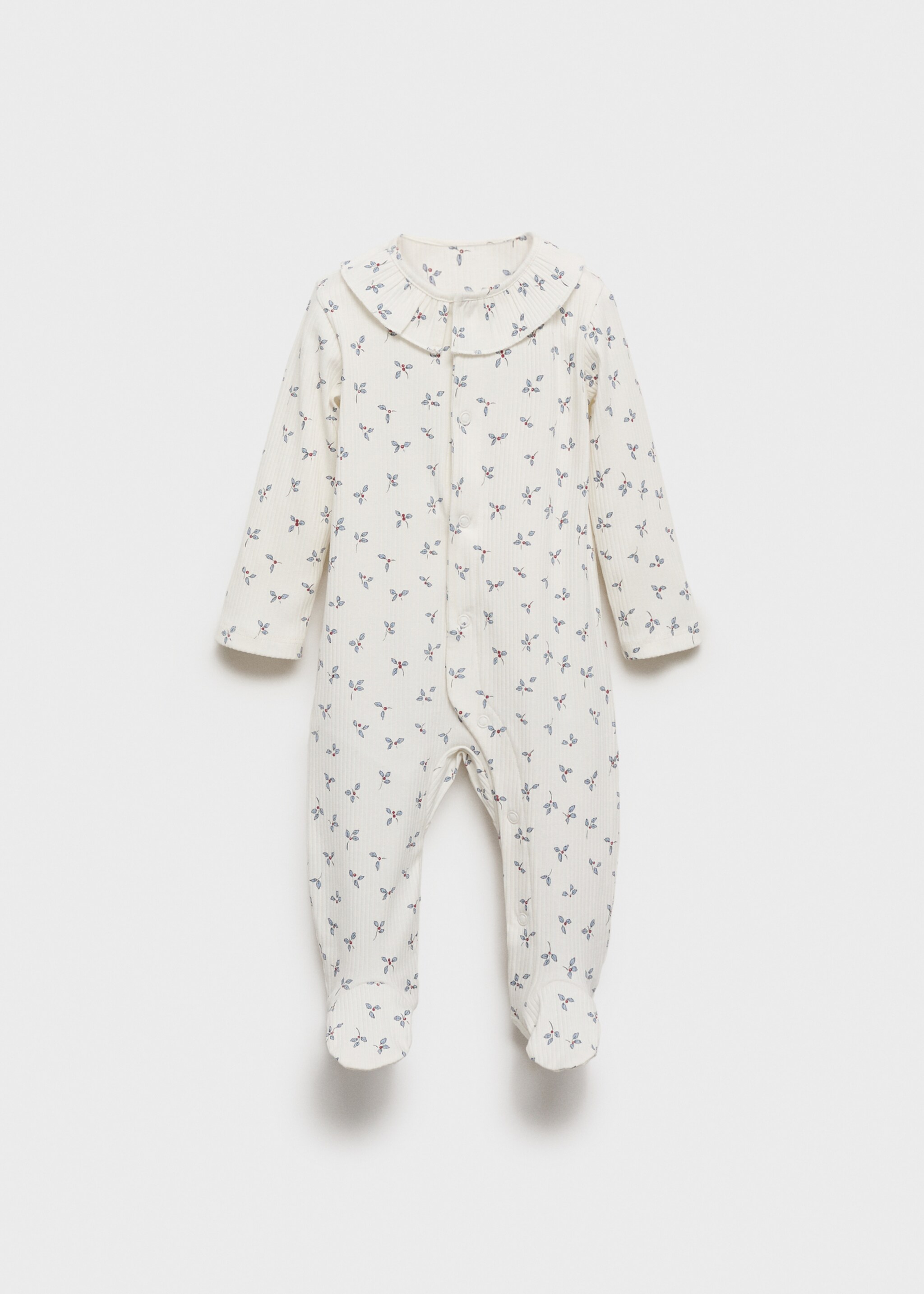 Pajama flowers baby neck - Article without model