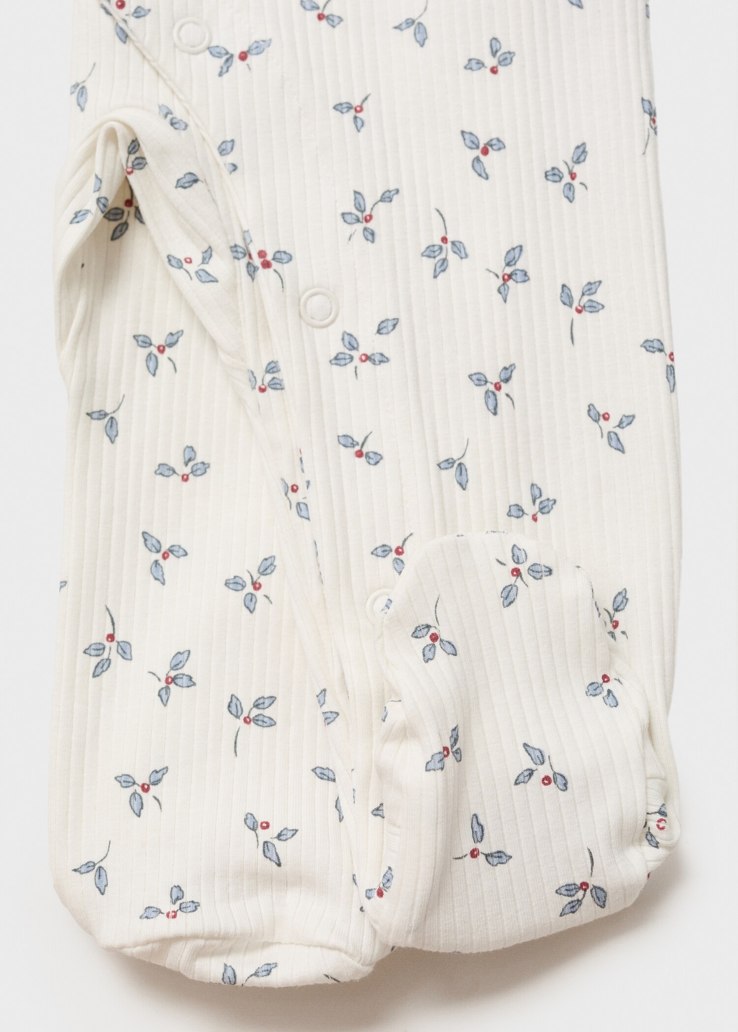 Pijama flores cuello bebé - Detalle del artículo 0