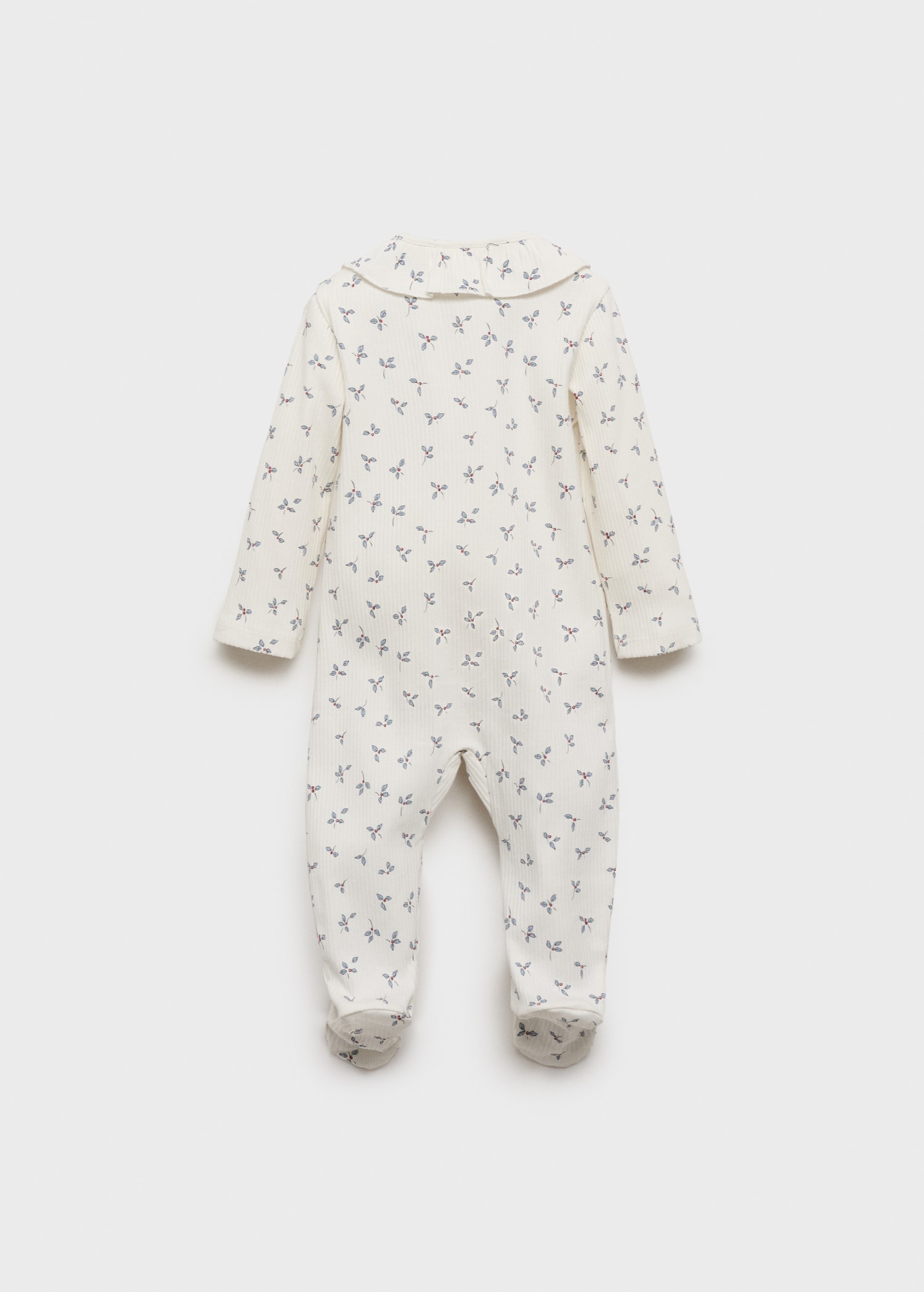 Pijama flores cuello bebé - Reverso del artículo