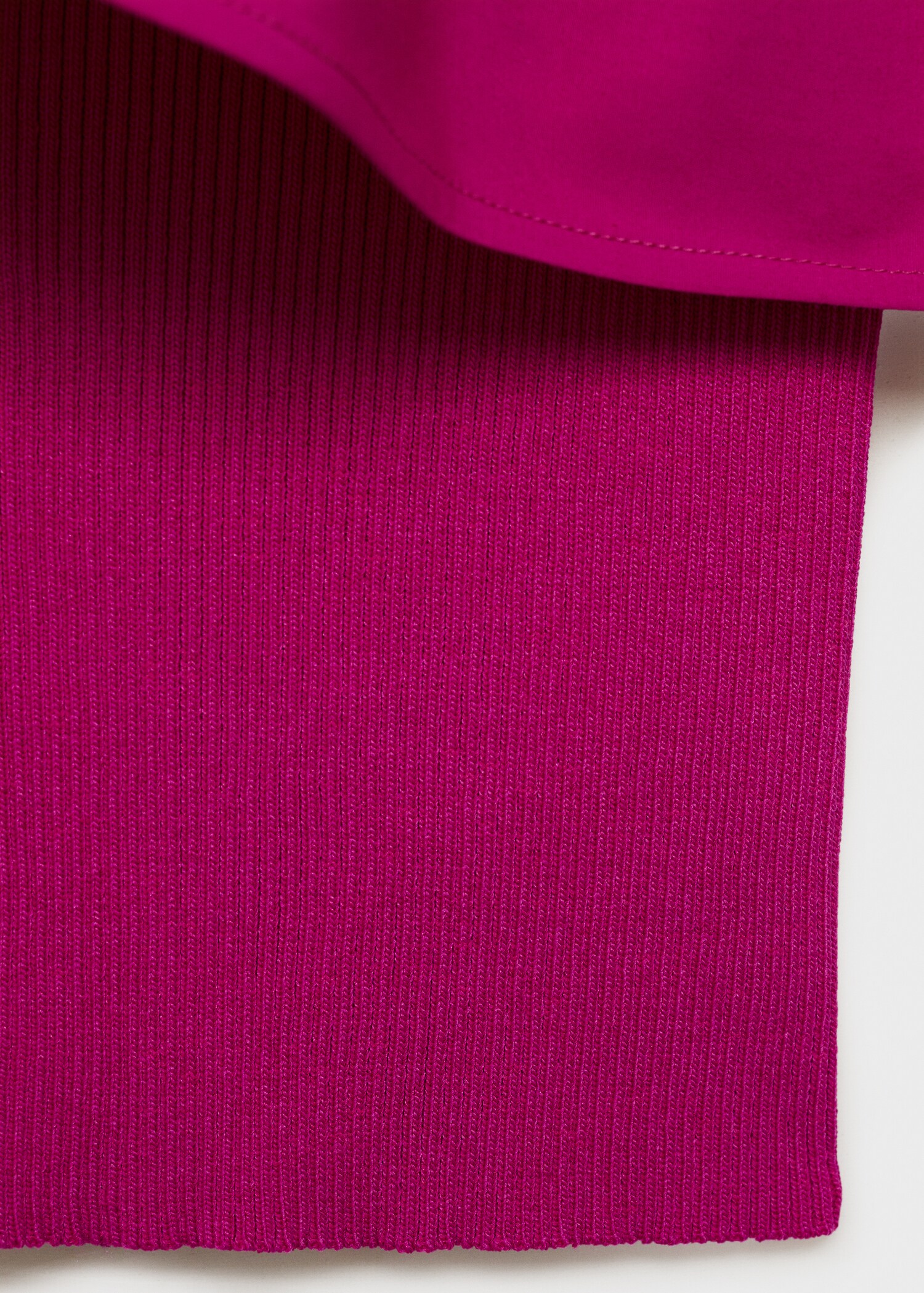 Top asimétrico tejido combinado - Detalle del artículo 0